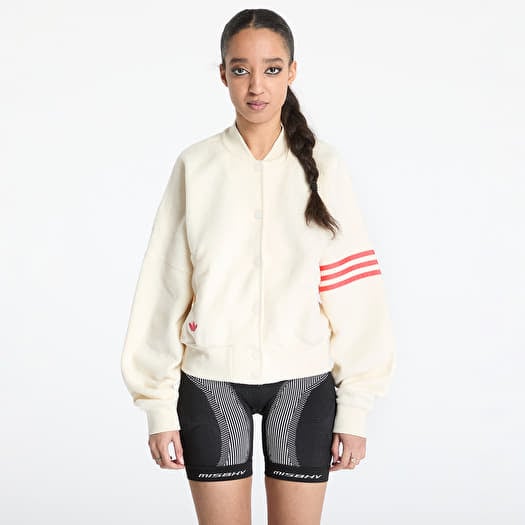 Bomber adidas Neuclassics Boucle Bomber Jacket Beige/ Cream White/ Real Coral