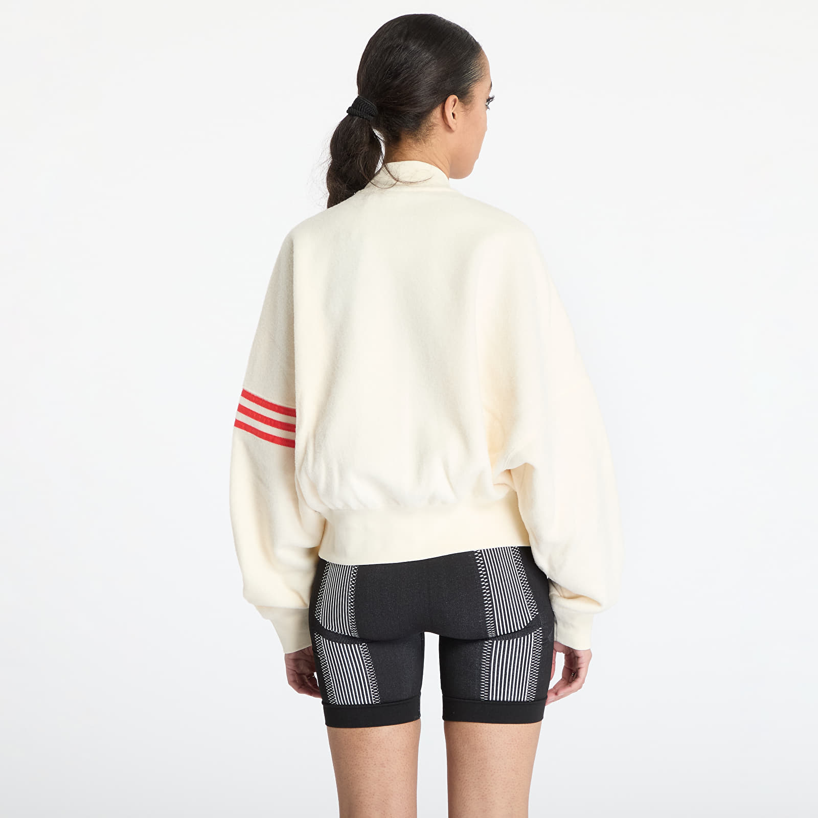 Bombery adidas Neuclassics Boucle Bomber Jacket Beige/ Cream White/ Real Coral
