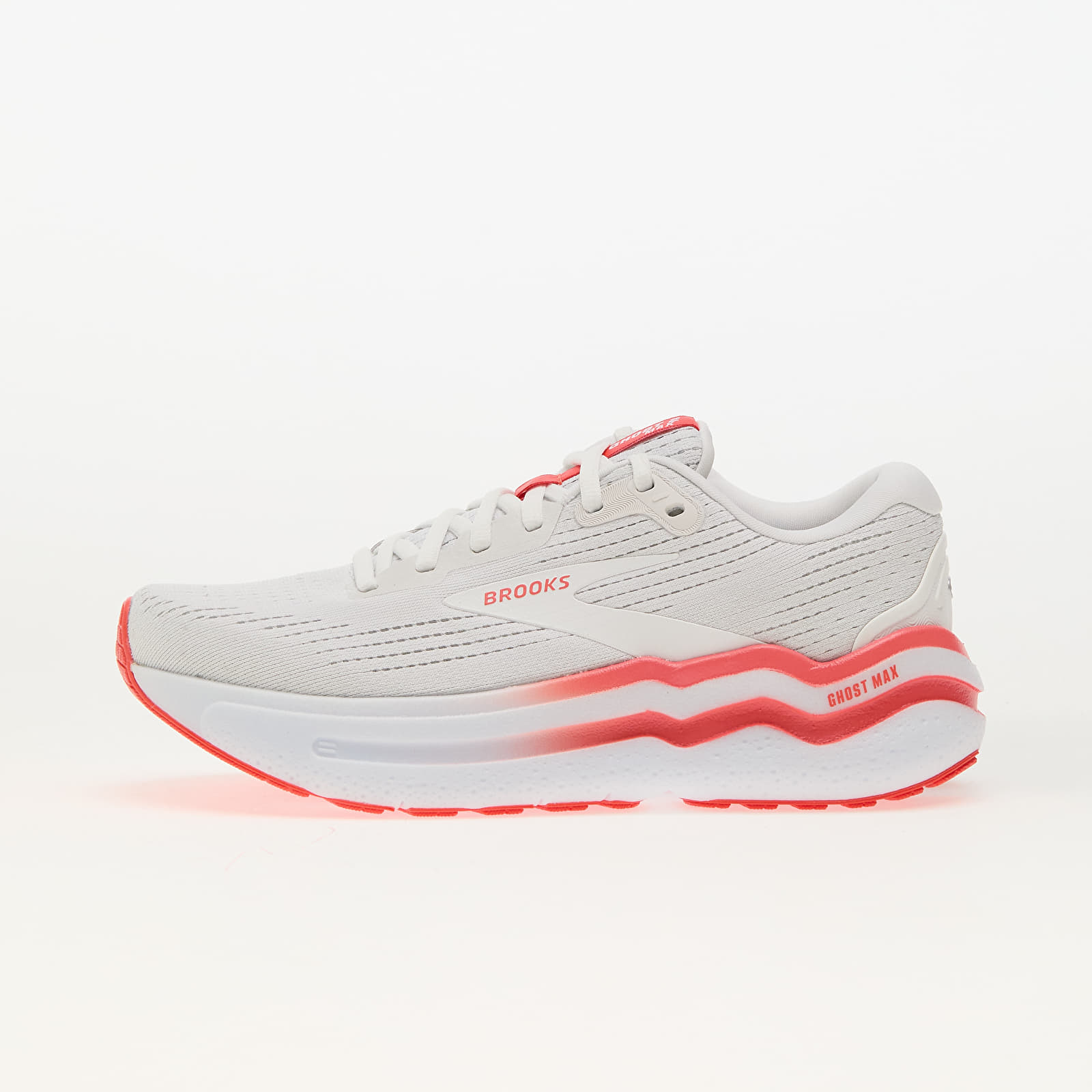 Дамски кецове и обувки Brooks Ghost Max 2 W White/ Hot Coral