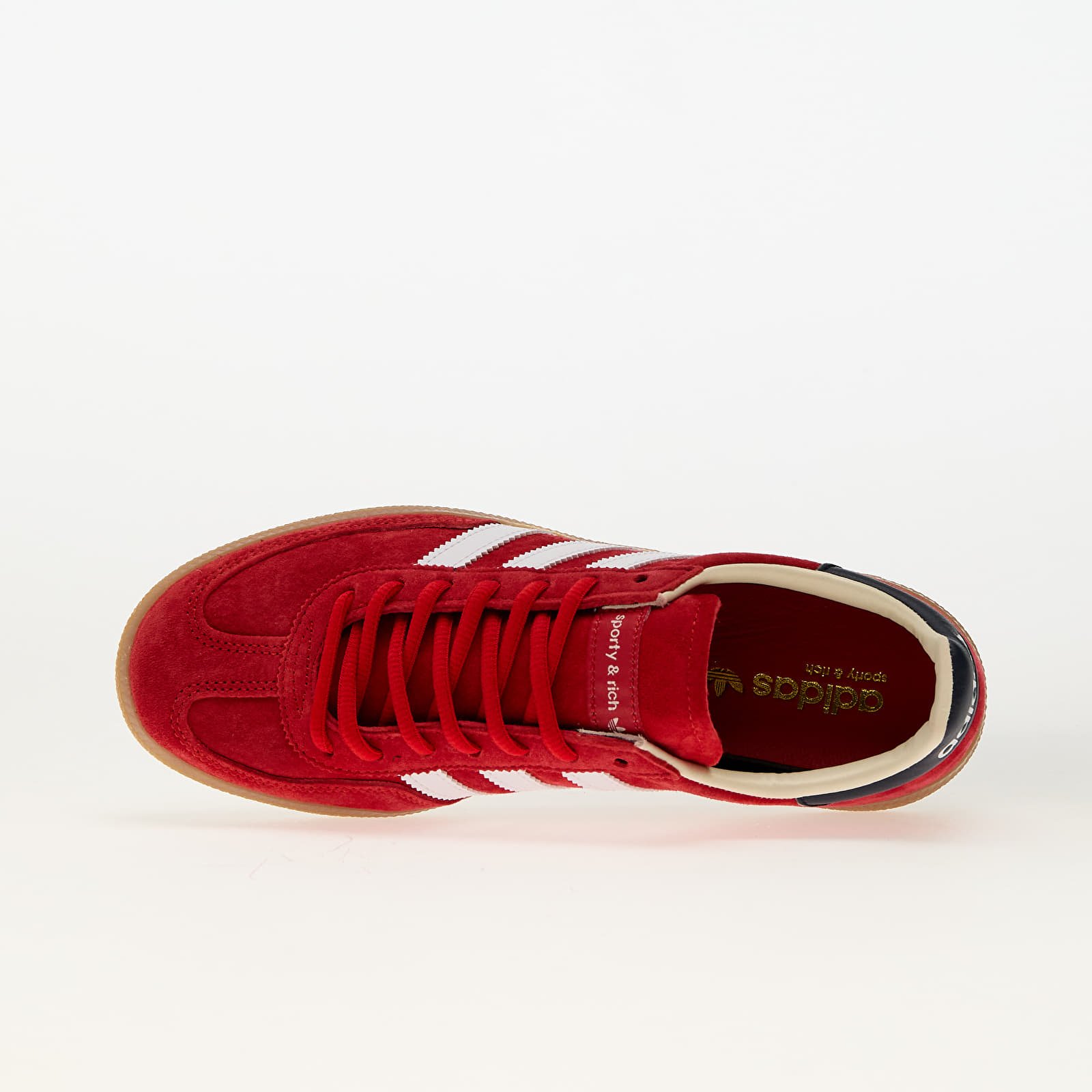 Încălțăminte și sneakerși pentru bărbați adidas x Sporty & Rich Handball Spezial Collegiate Red/ Indigo Night/ Ftwr White