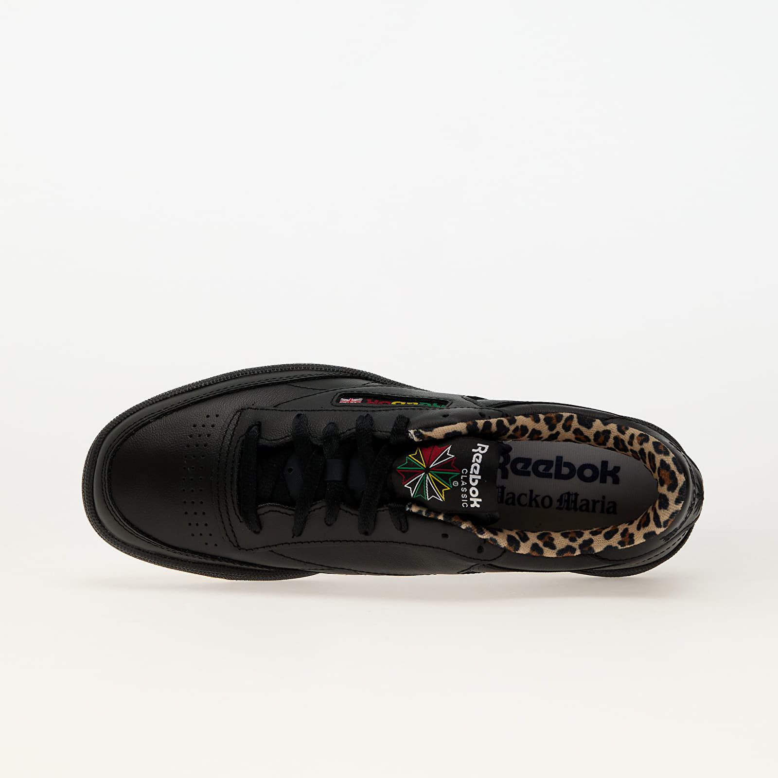 Herresko Reebok x Wacko Maria Club C 85 Vintage LTD Black/ Leopard/ Gum