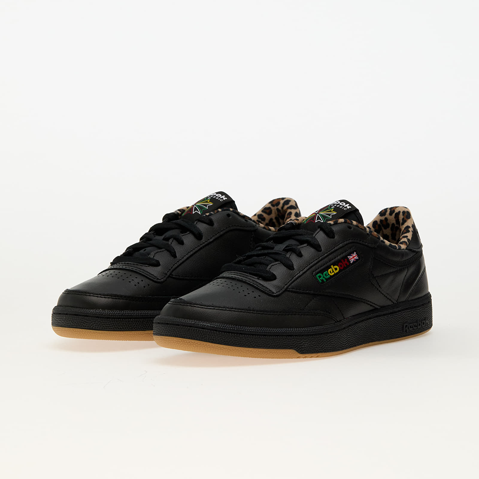 Herresko Reebok x Wacko Maria Club C 85 Vintage LTD Black/ Leopard/ Gum