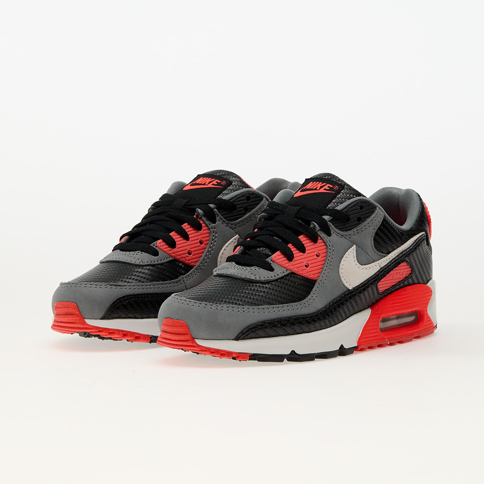 Férfi cipők Nike Air Max 90 Prm Black/ Photon Dust-Cool Grey-Brt Crimson
