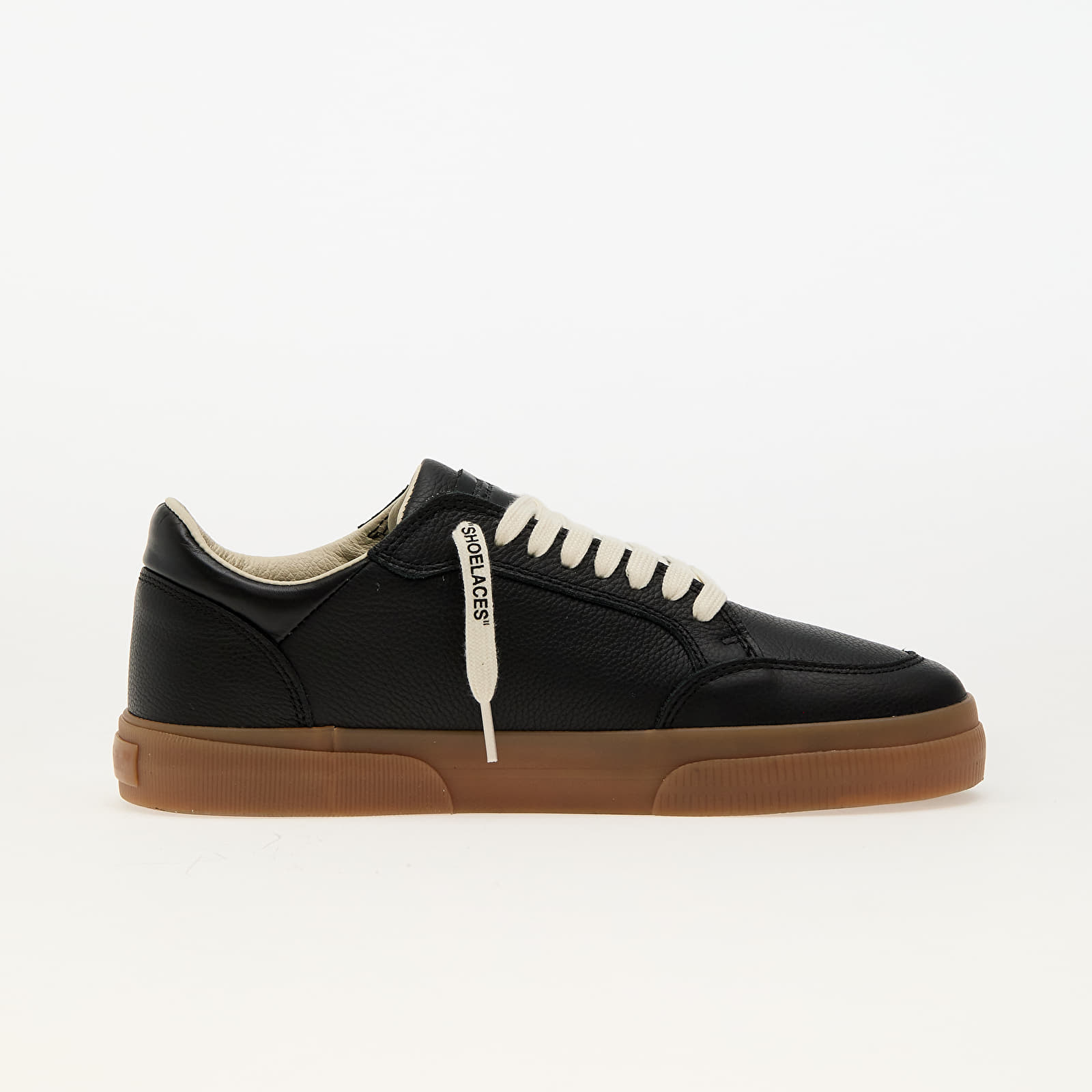 Férfi cipők Off-White New Low Vulcanized Leather Black Ivory