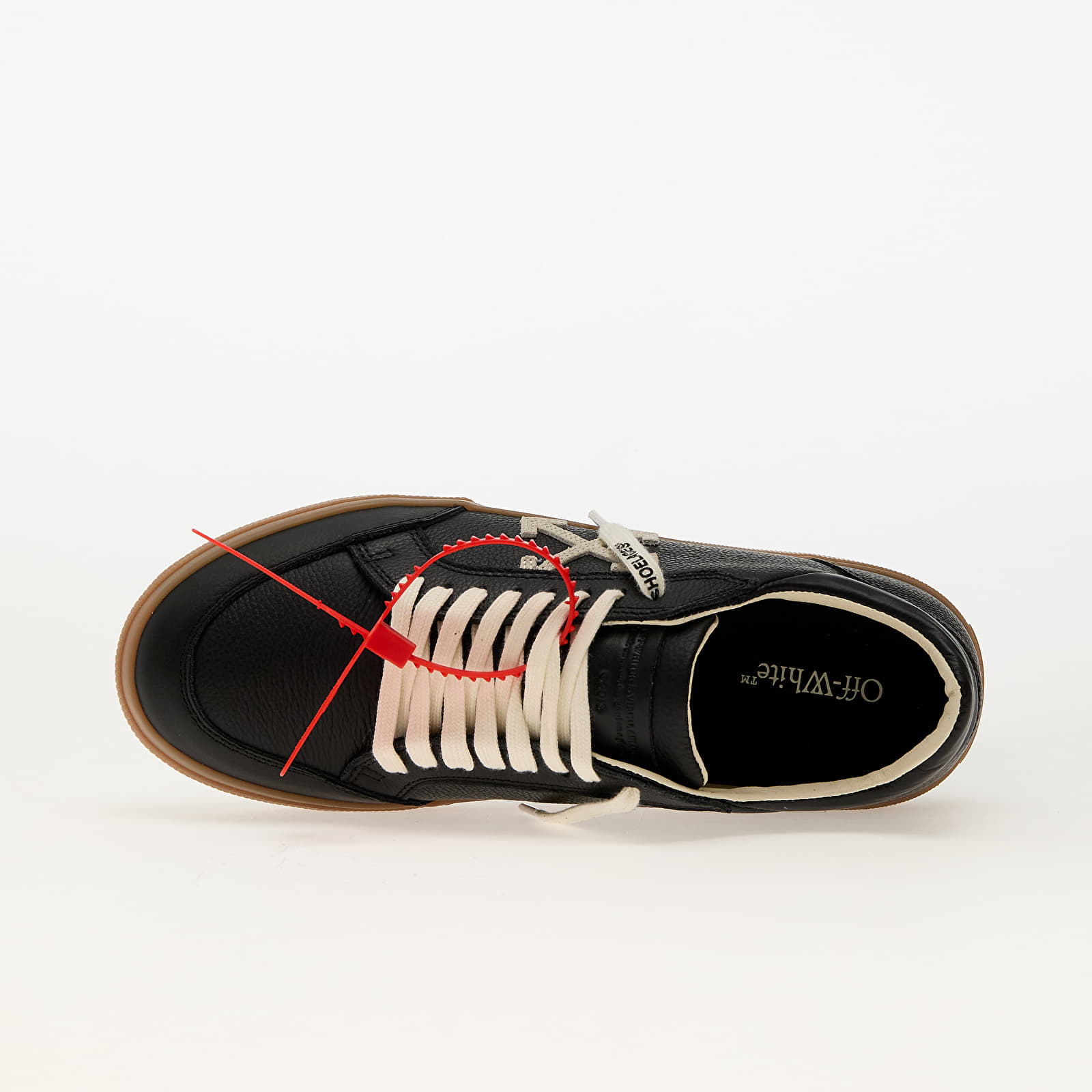 Férfi cipők Off-White New Low Vulcanized Leather Black Ivory