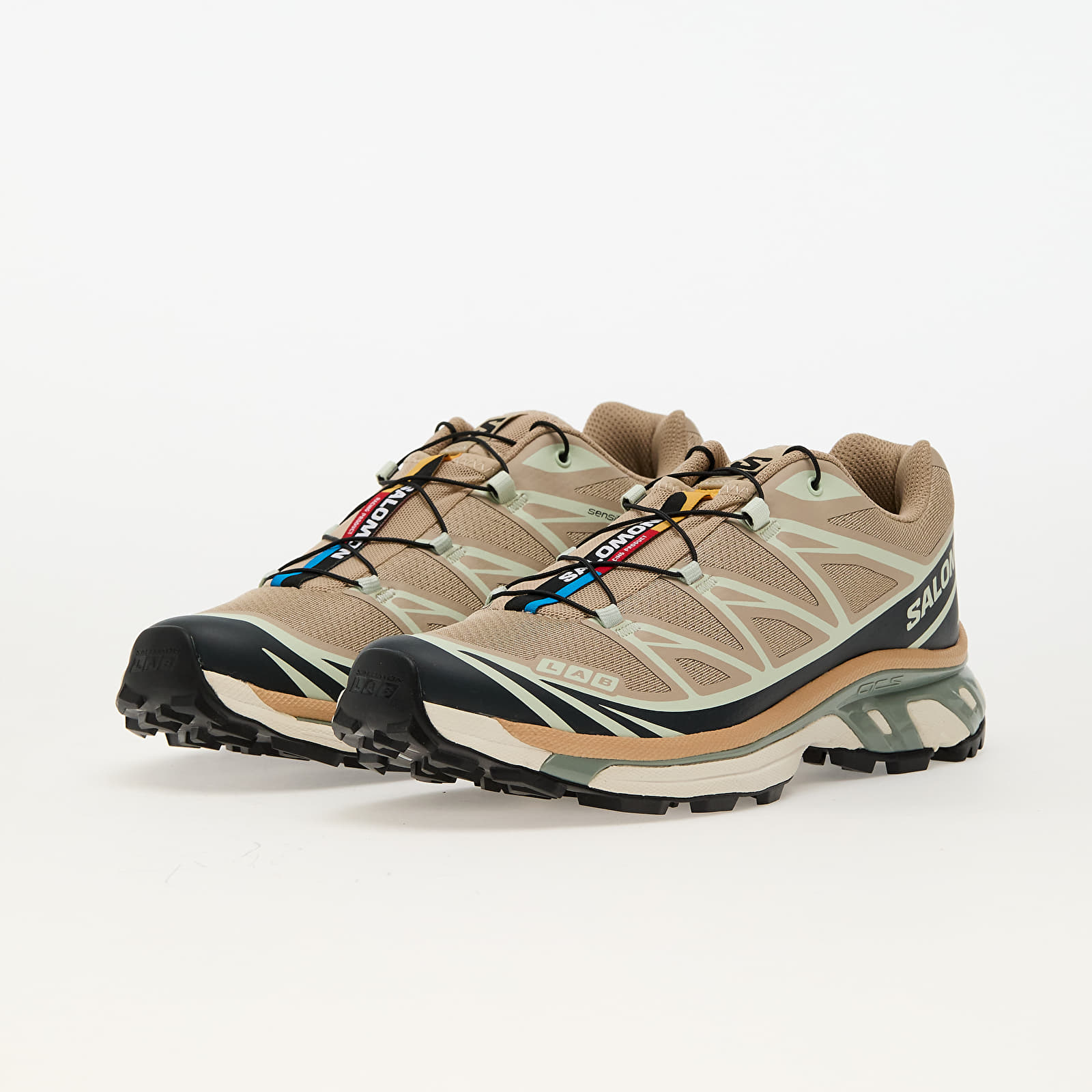 Férfi cipők Salomon XT-6 Oxford Tan/ Carbon/ Clearly Aqua