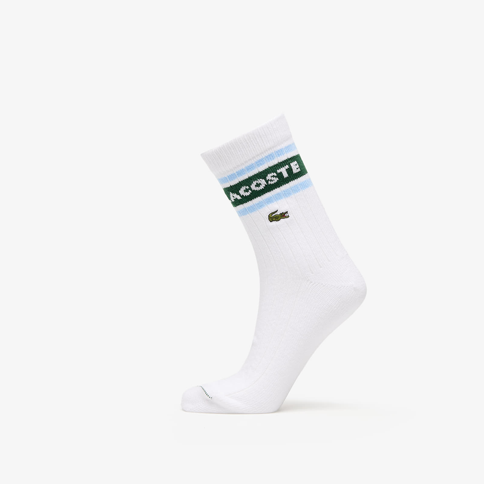 Men's socks LACOSTE Socks White/ Green/ Navy Blue
