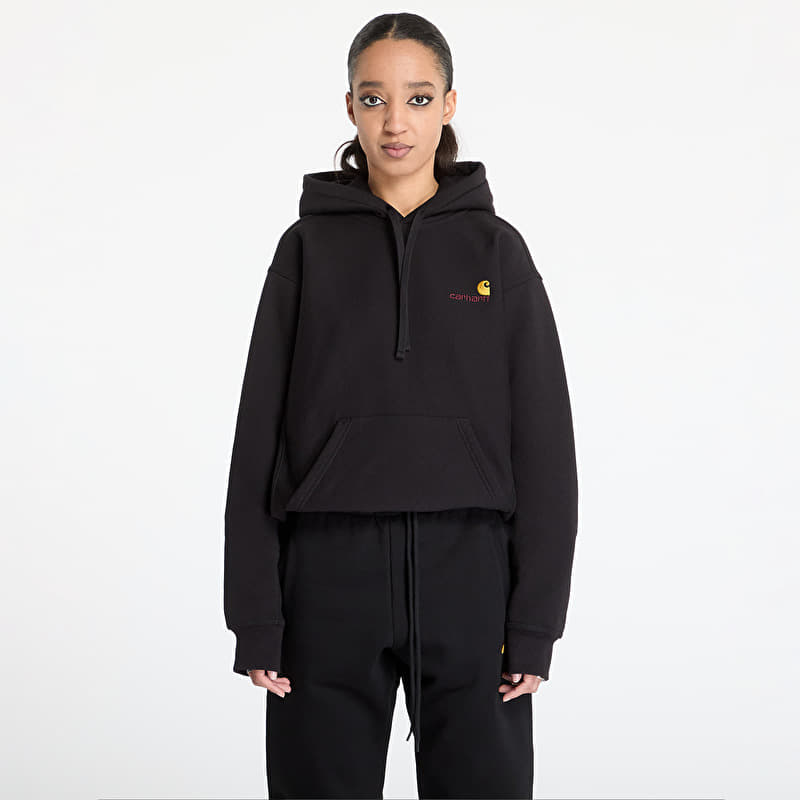 Sweatshirt Carhartt WIP Hooded American Script Sweat Black