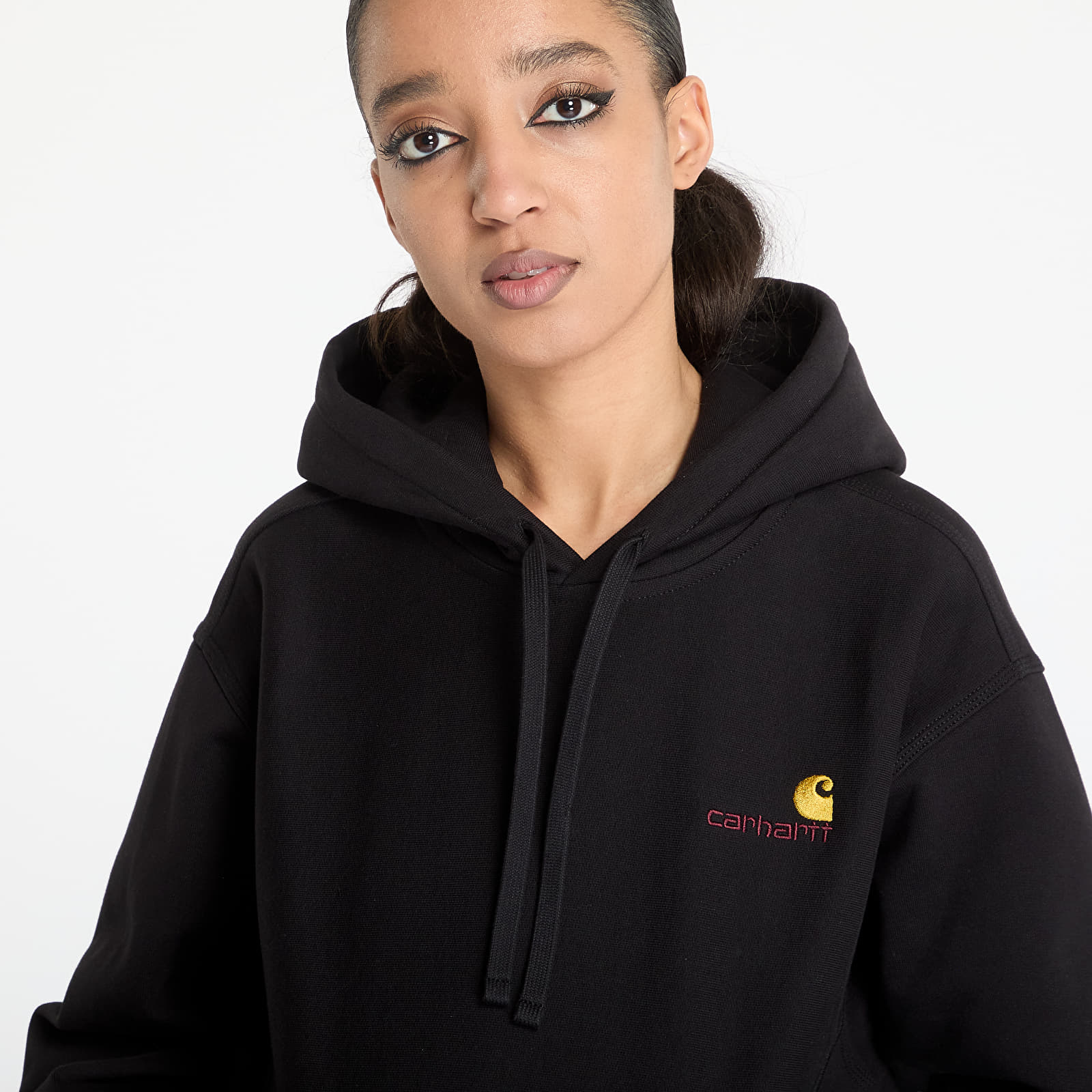 Sweatshirts Carhartt WIP Hooded American Script Sweat Black