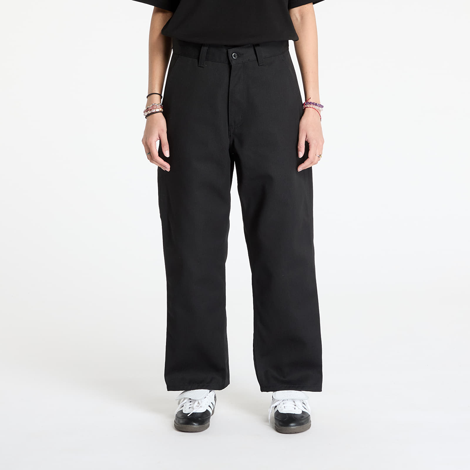 Pánské kalhoty Carhartt WIP Midland Single Knee Pant Black Rigid