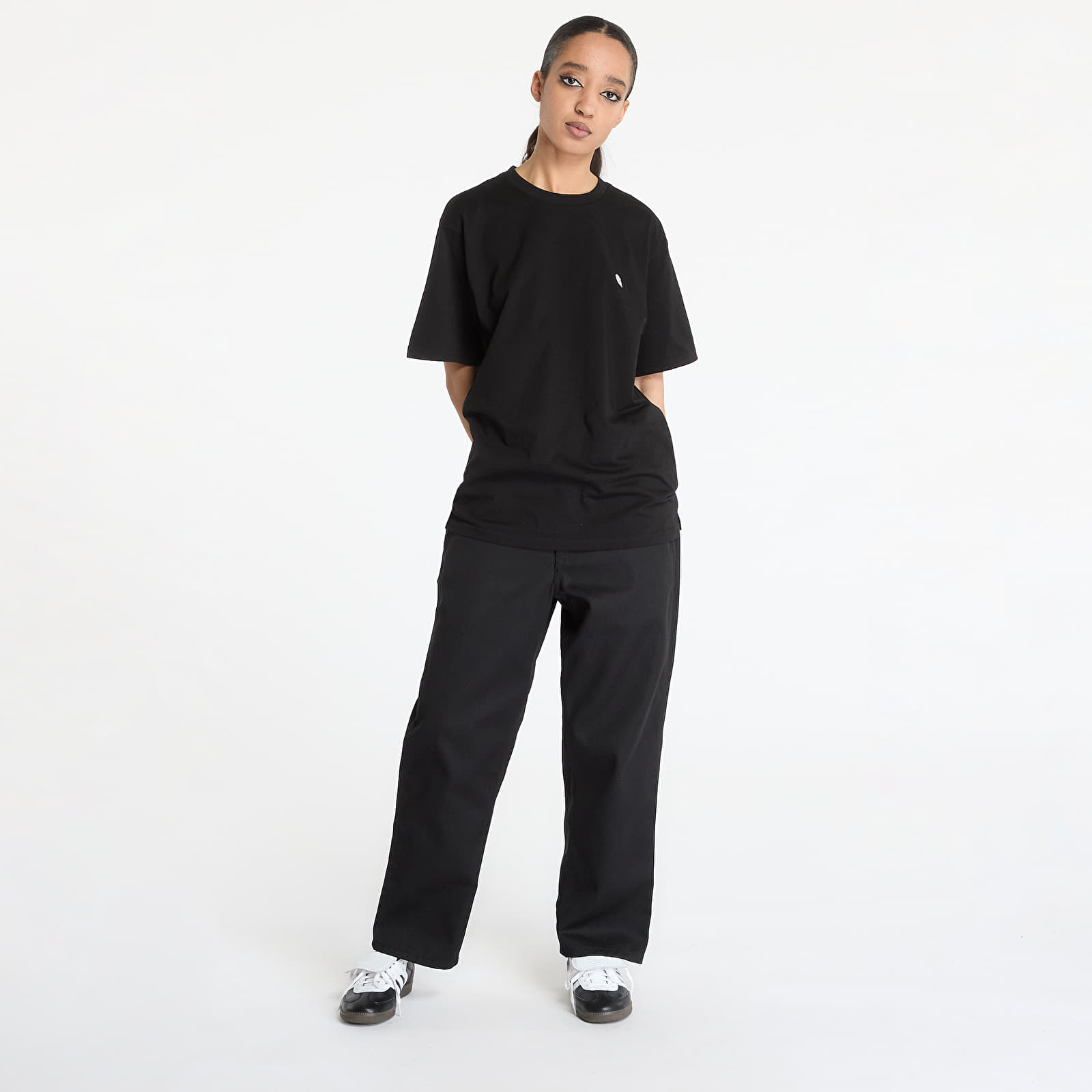 Pánské kalhoty Carhartt WIP Midland Single Knee Pant Black Rigid