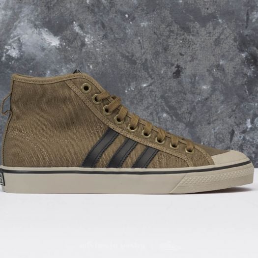 Men s shoes adidas Nizza Hi Olive Cargo Core Black Tech Beige Footshop