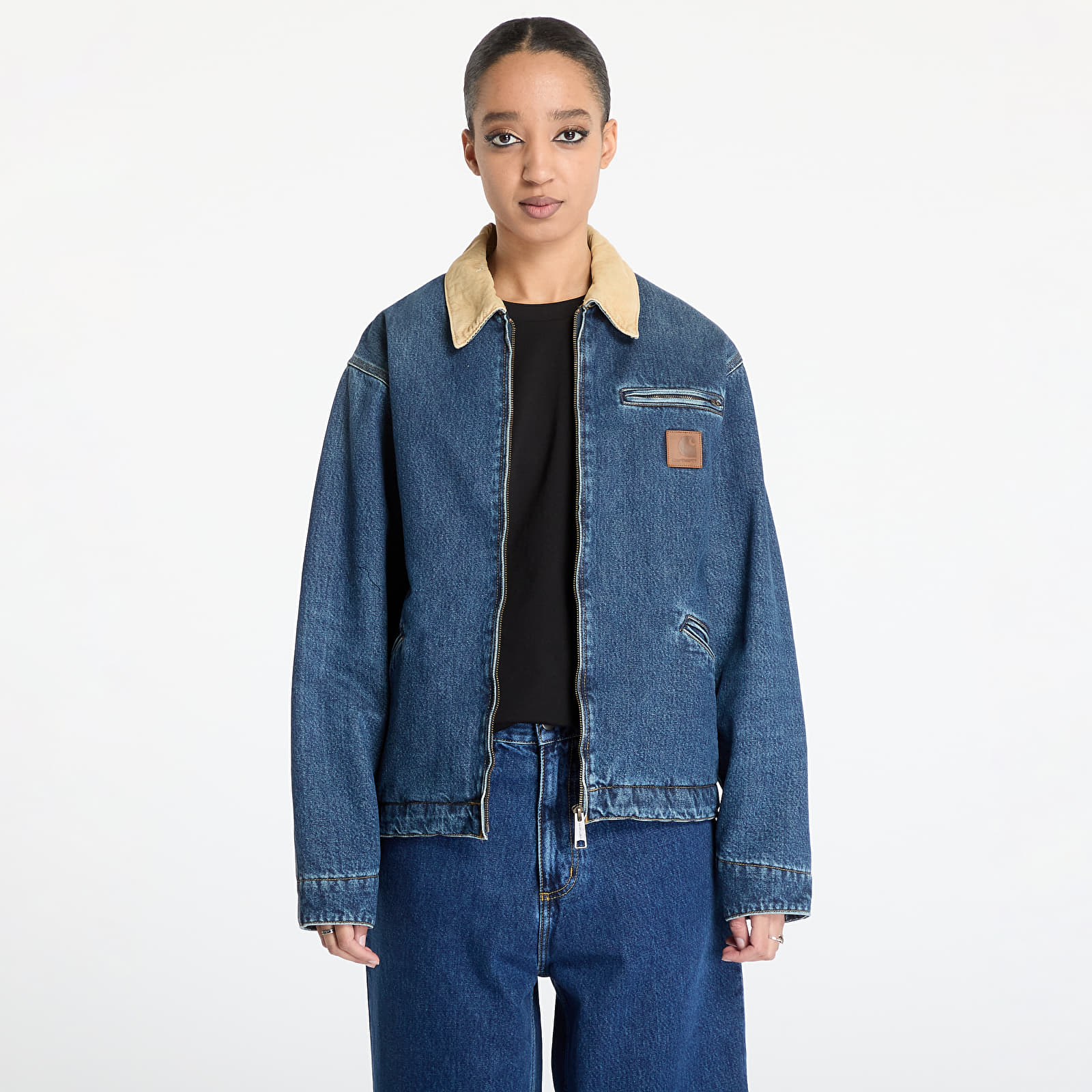 Bundy Carhartt WIP OG Detroit Jacket UNISEX Blue/ Dusty Brown