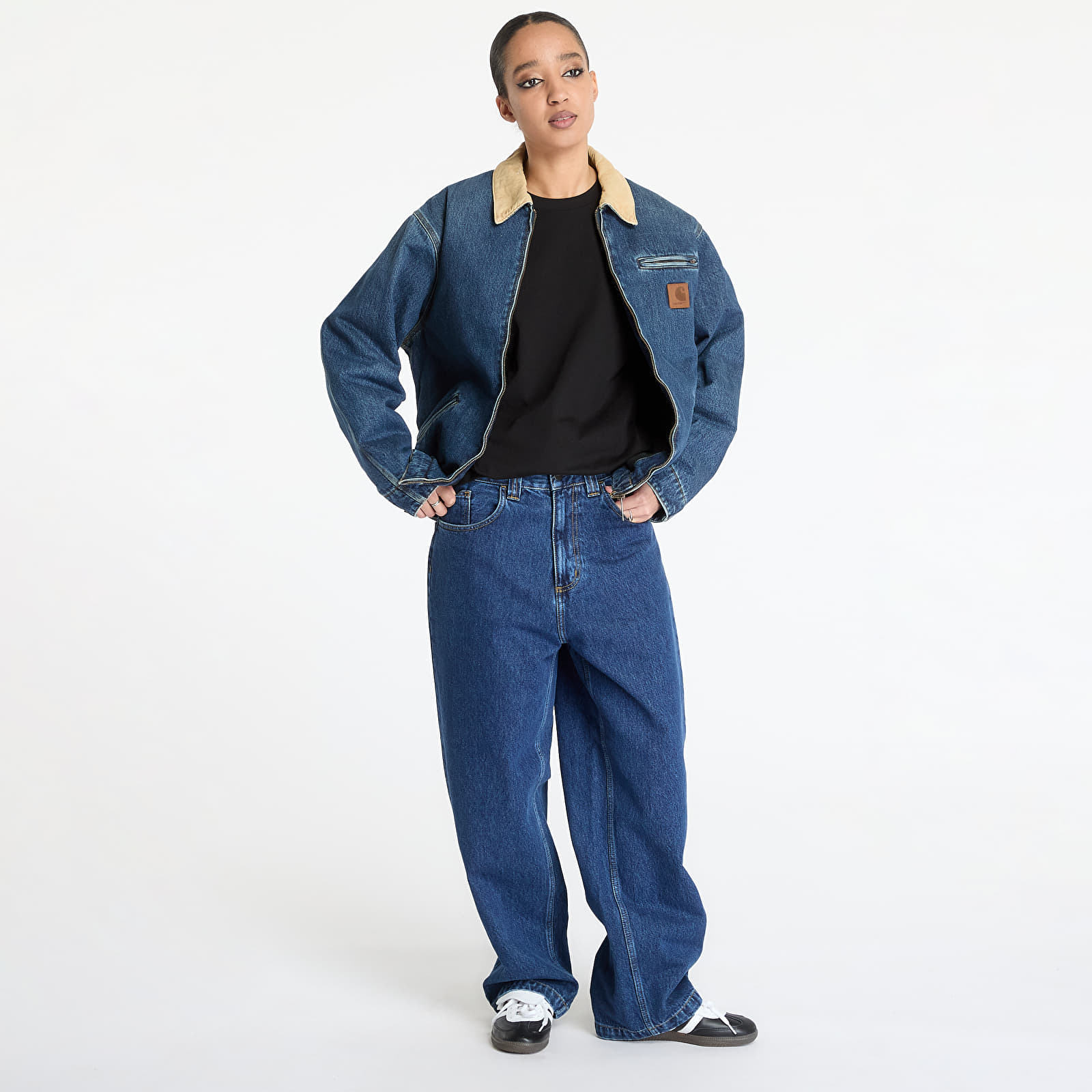 Bundy Carhartt WIP OG Detroit Jacket UNISEX Blue/ Dusty Brown