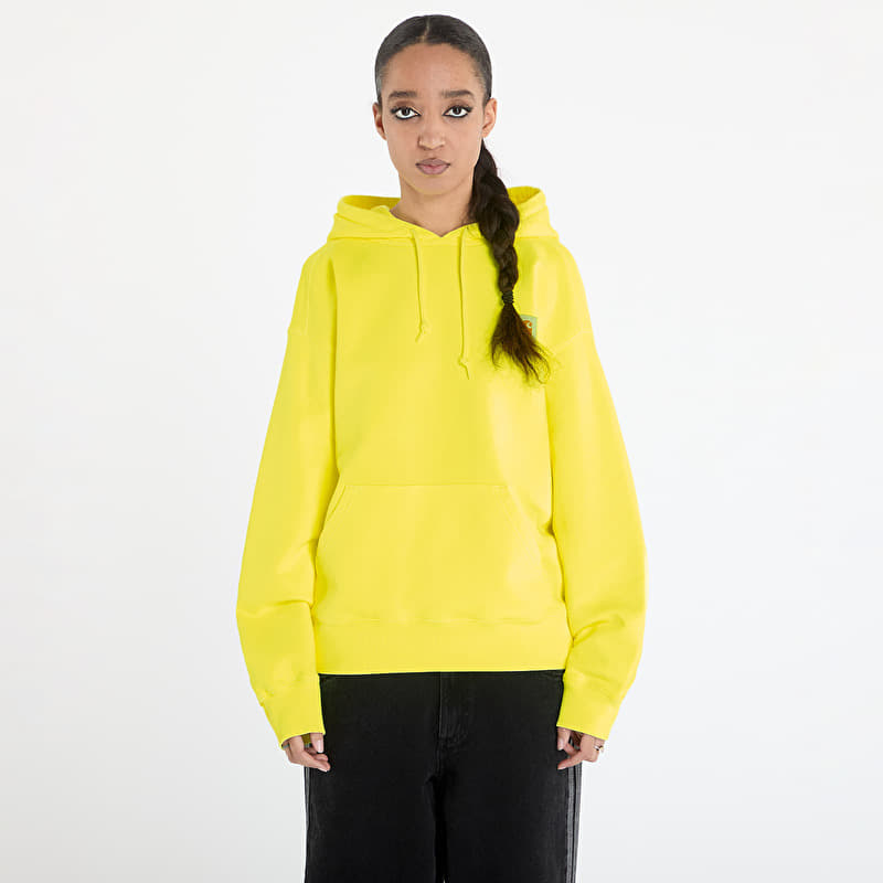 Sweatshirt Carhartt WIP Hooded Industry Sweat UNISEX Lumo Yellow Garment Dyed
