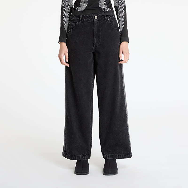 Jeans adidas Adicolor Denim 3-Stripes Track Pants Black