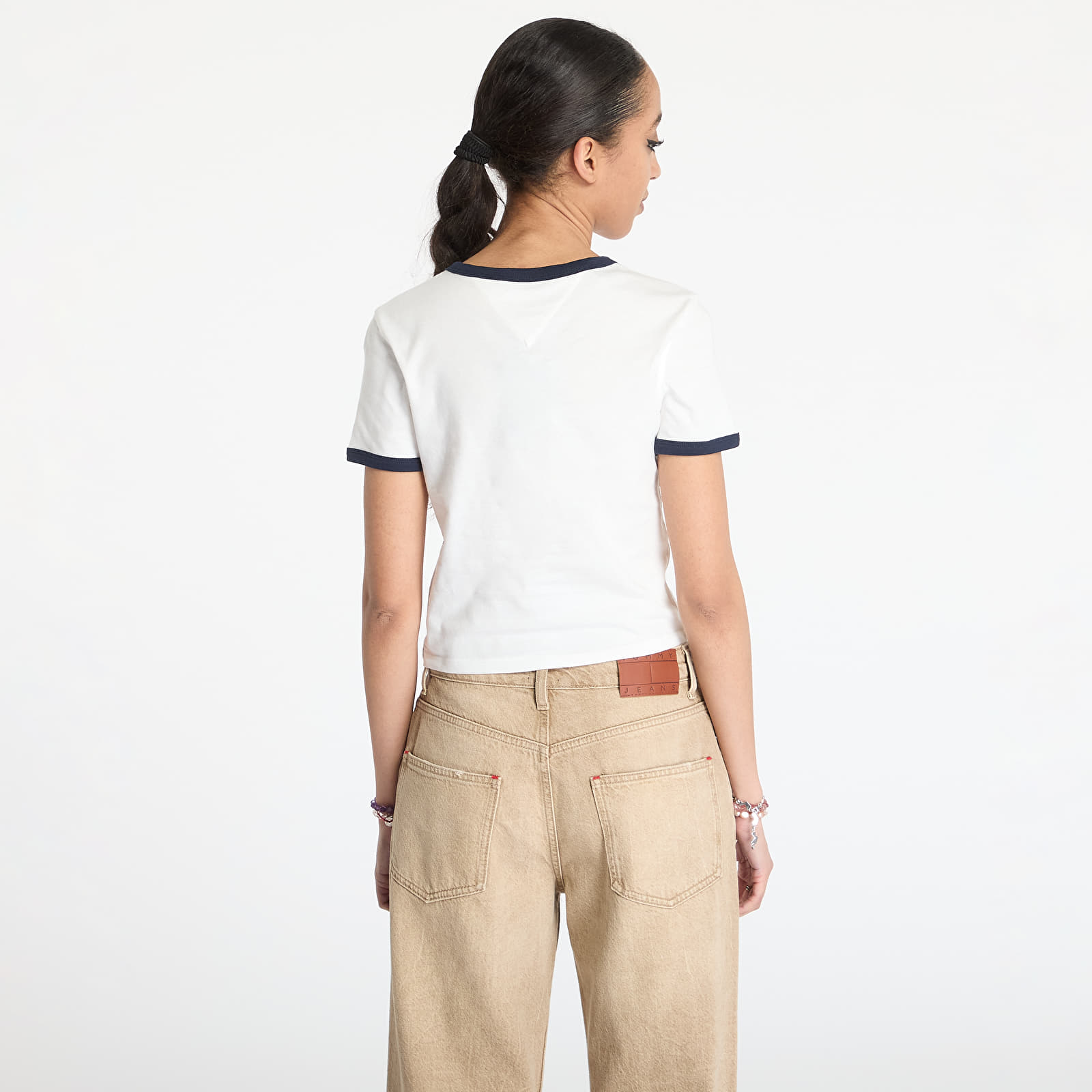 T-Shirts Tommy Jeans Slim Script Tee White