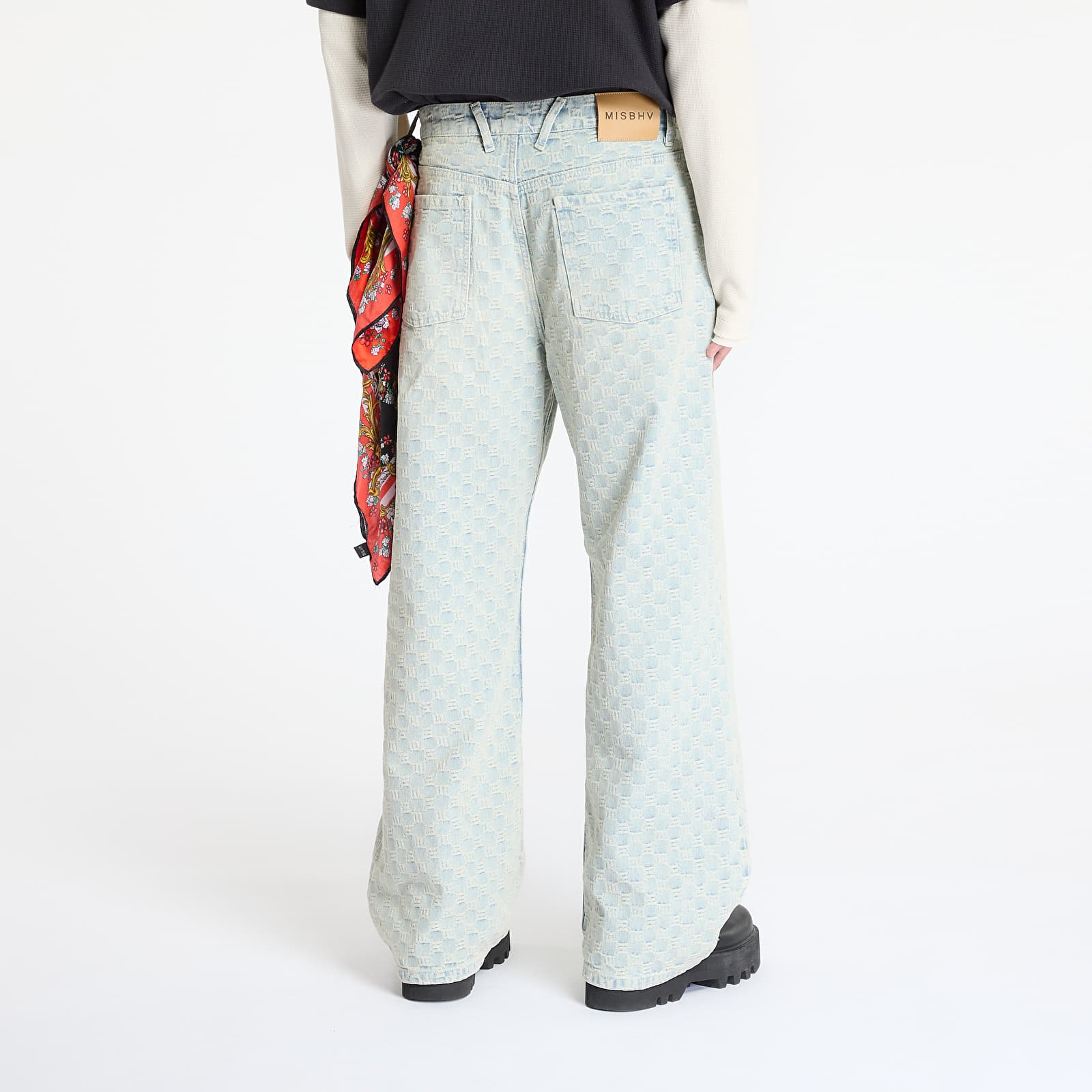 Férfi farmerek MISBHV Monogram Ocean Washed Jeans Pale Blue