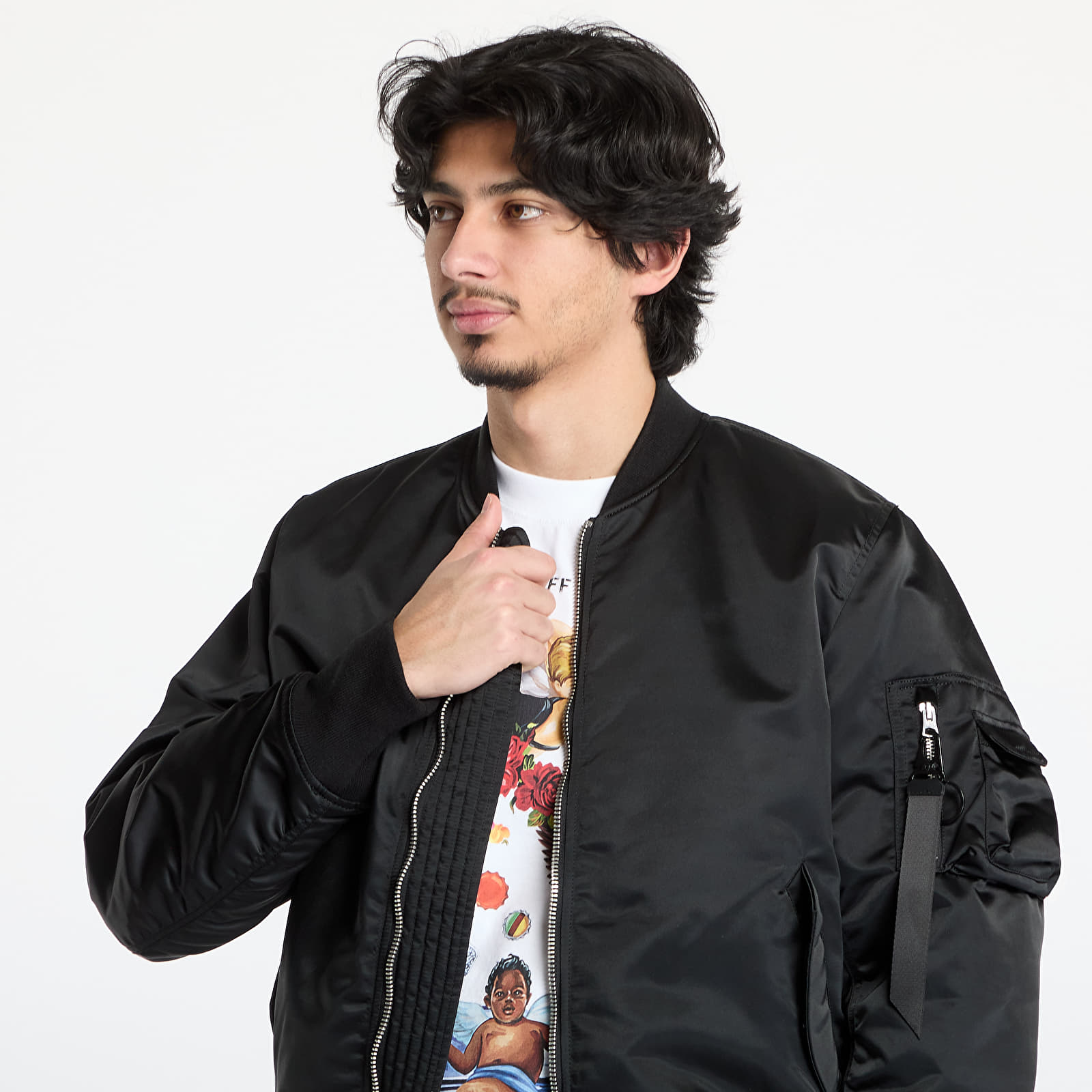 Bomberjacks Alpha Industries MA-1 Base Flight Jacket Black