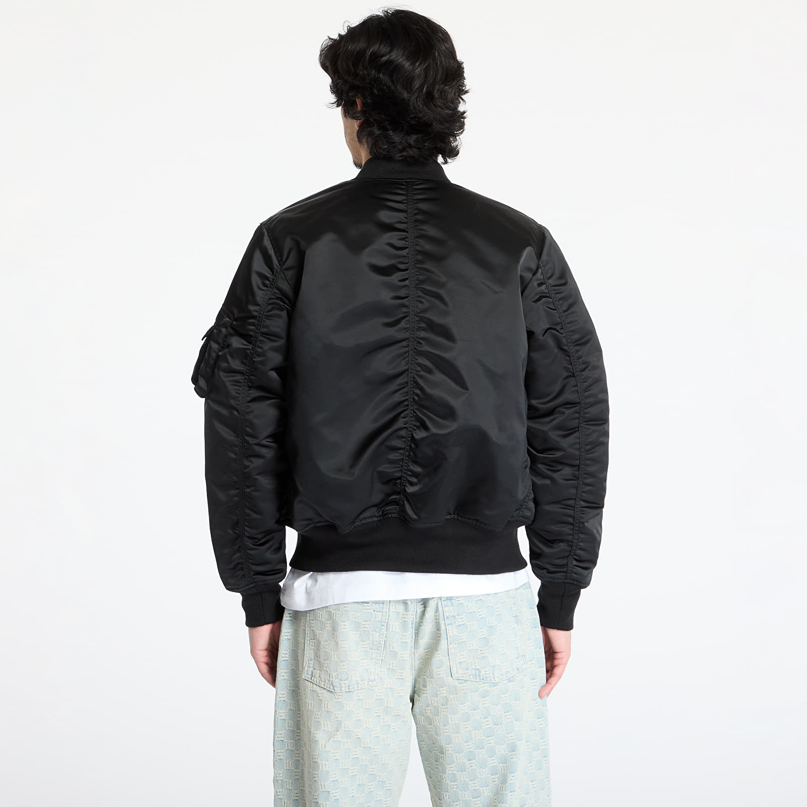 Bomber dzekik Alpha Industries MA-1 Base Flight Jacket Black