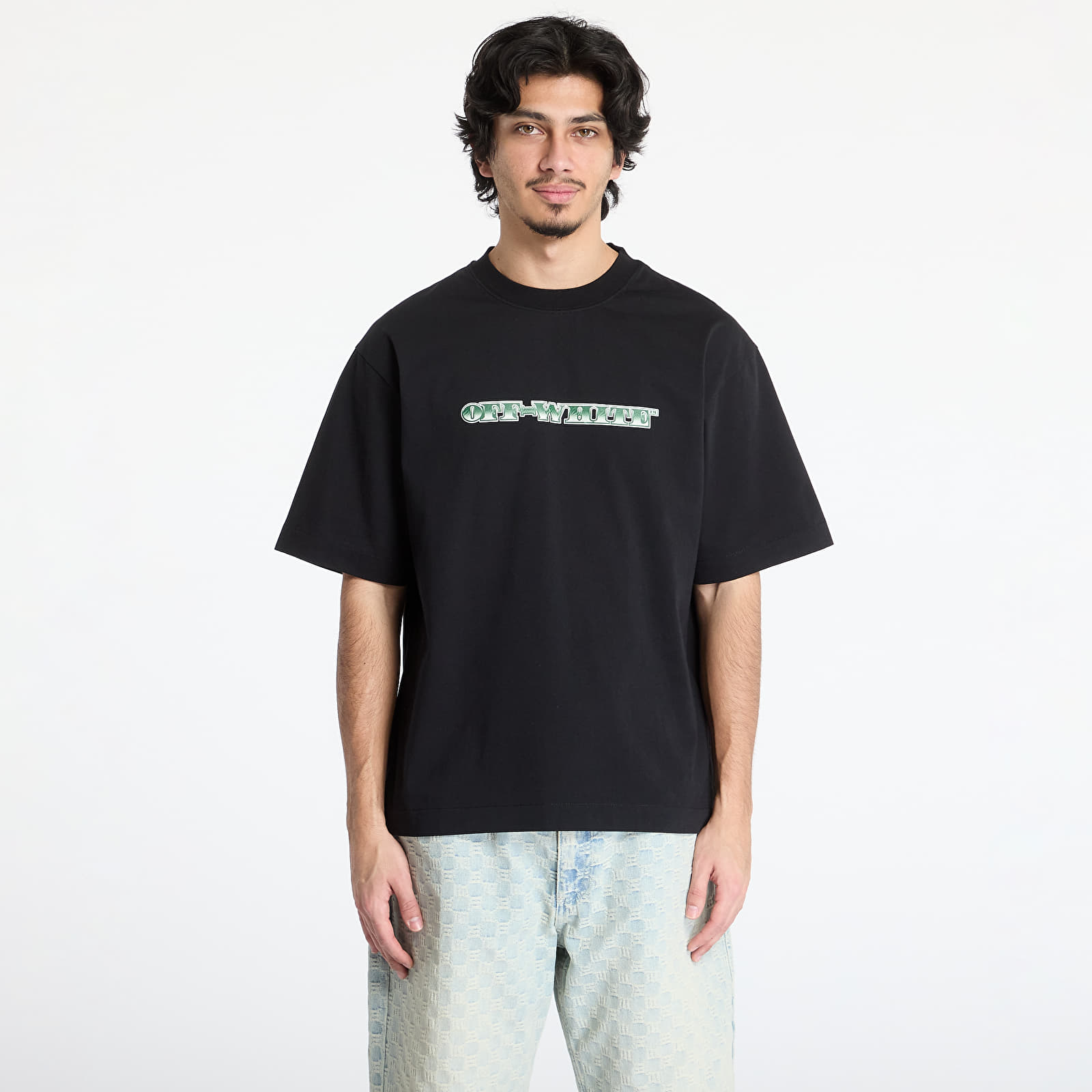 T-Shirts Off-White Cash Arrow Skate S/S Tee Black/ Cash Gr