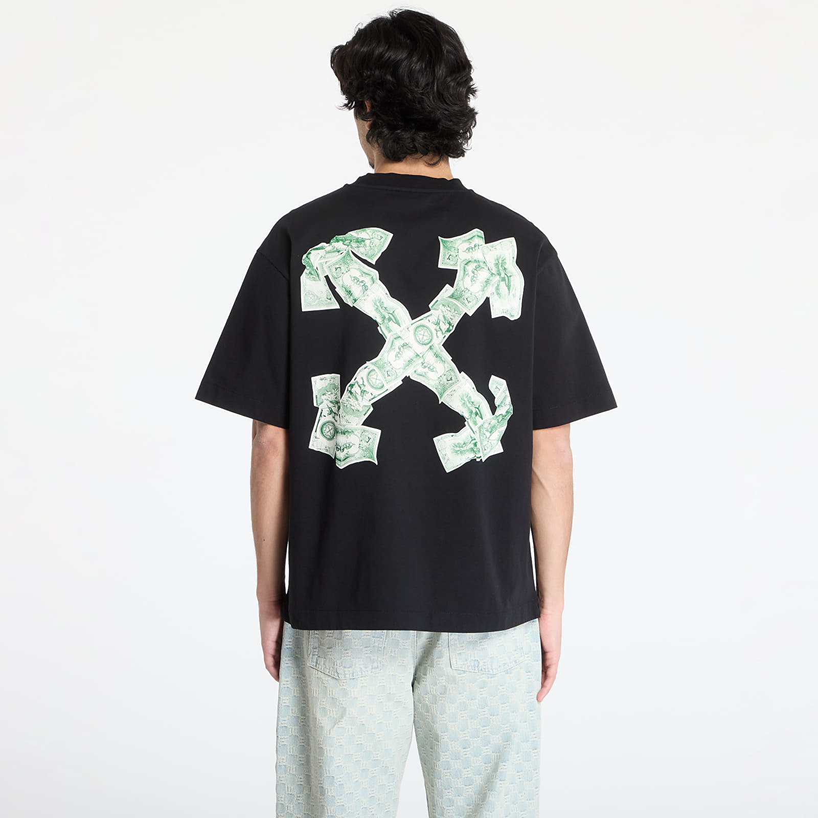 T-Shirts Off-White Cash Arrow Skate S/S Tee Black/ Cash Gr