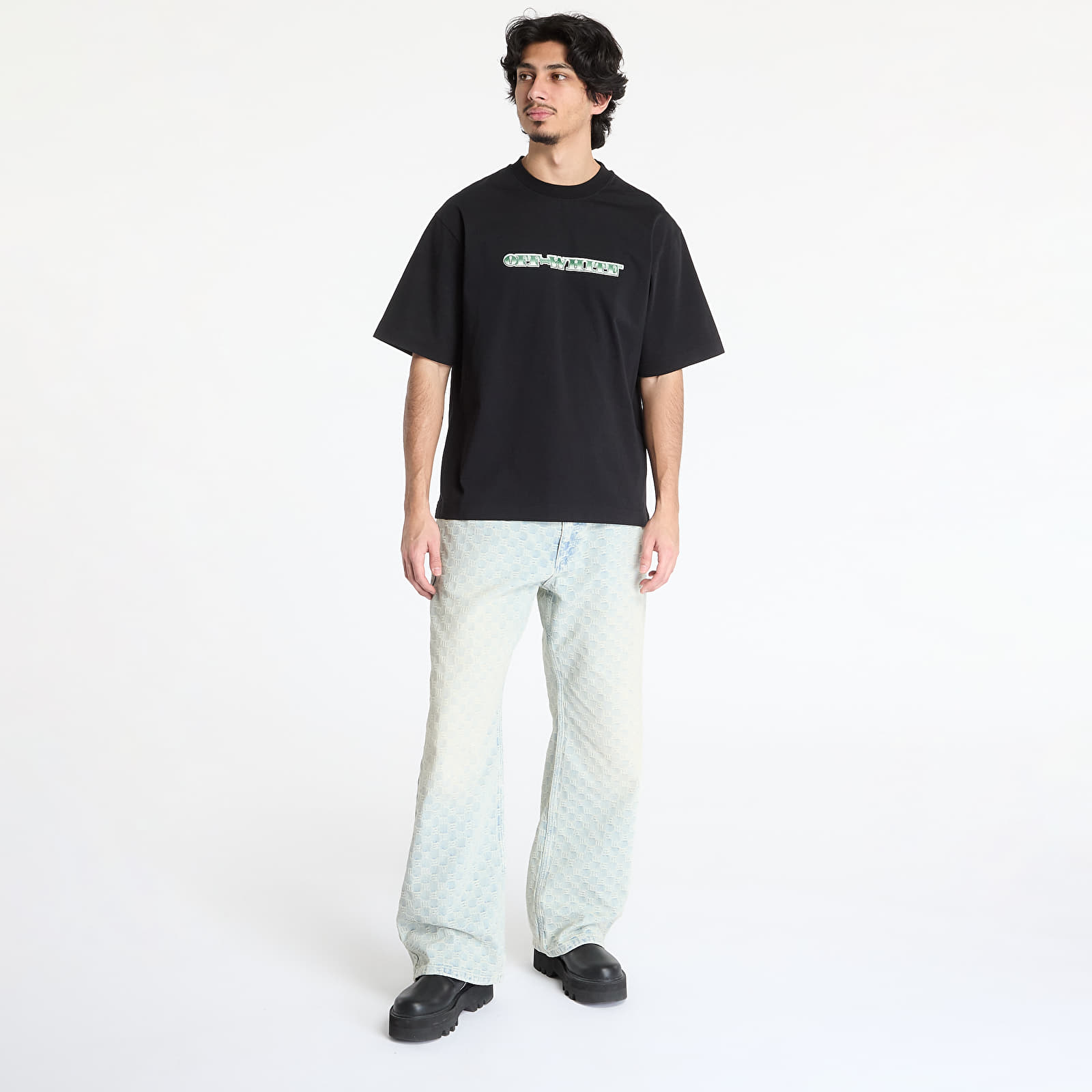 T-Shirts Off-White Cash Arrow Skate S/S Tee Black/ Cash Gr
