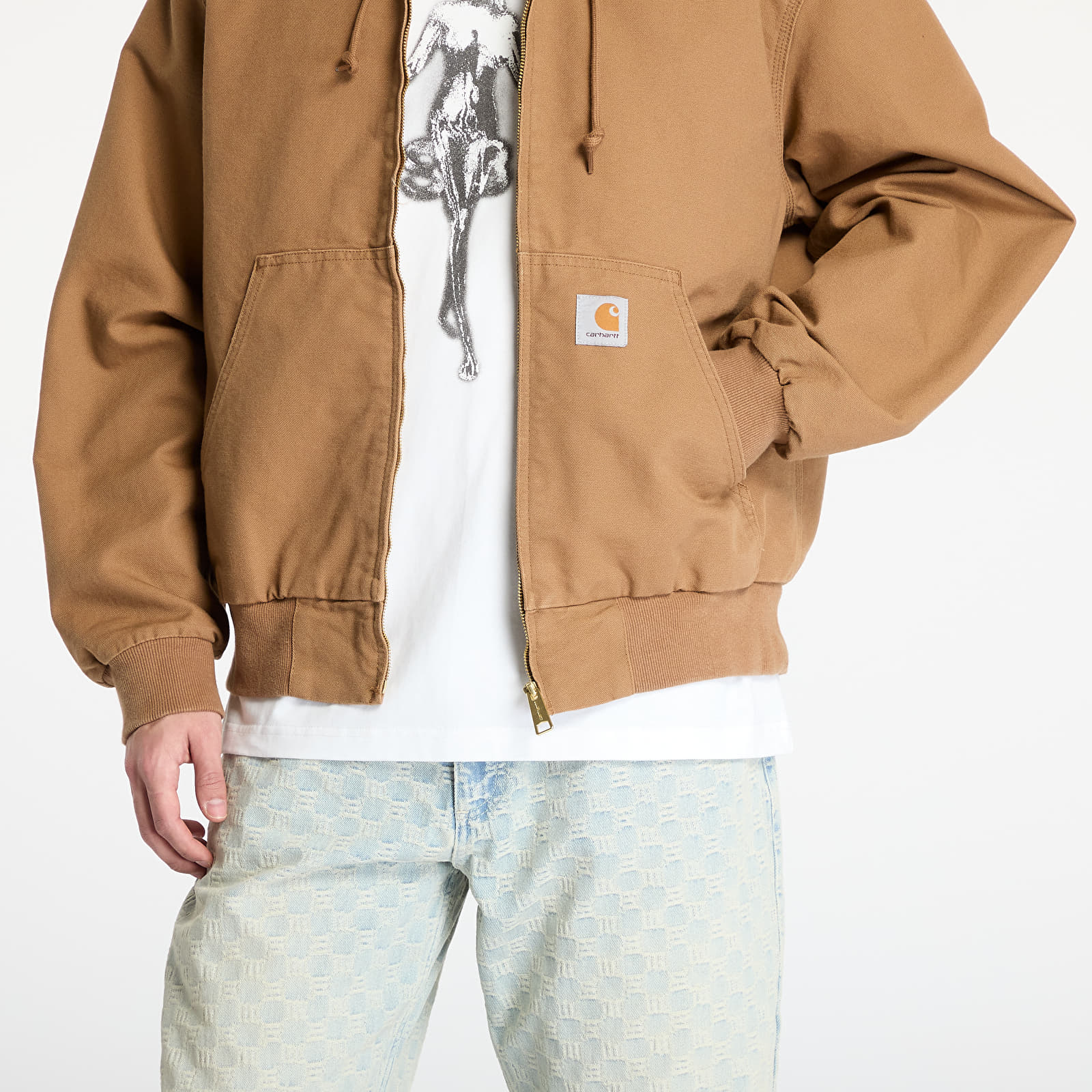 Bundy Carhartt WIP OG Active Jacket UNISEX Hamilton Brown Rinsed