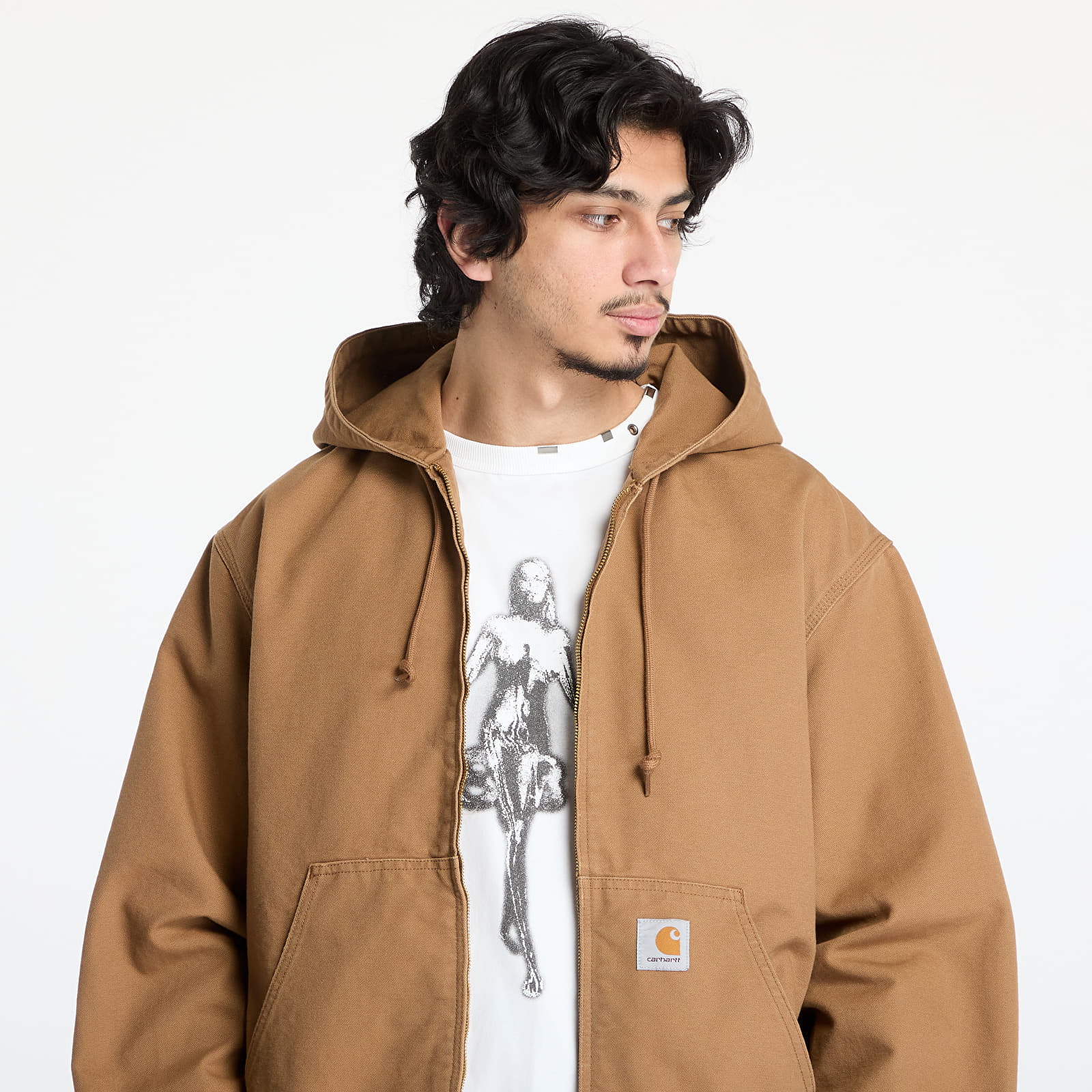 Bundy Carhartt WIP OG Active Jacket UNISEX Hamilton Brown Rinsed