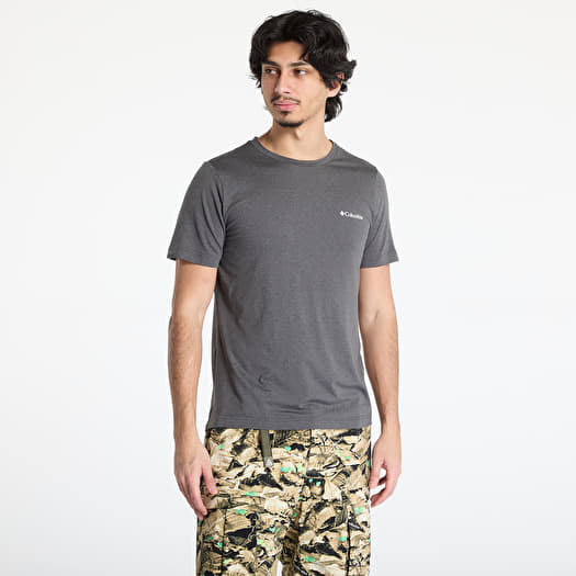 Columbia Kwick Hike™ Back Graphic Shortsleeve Tee Black Heather/ Linear View Multi