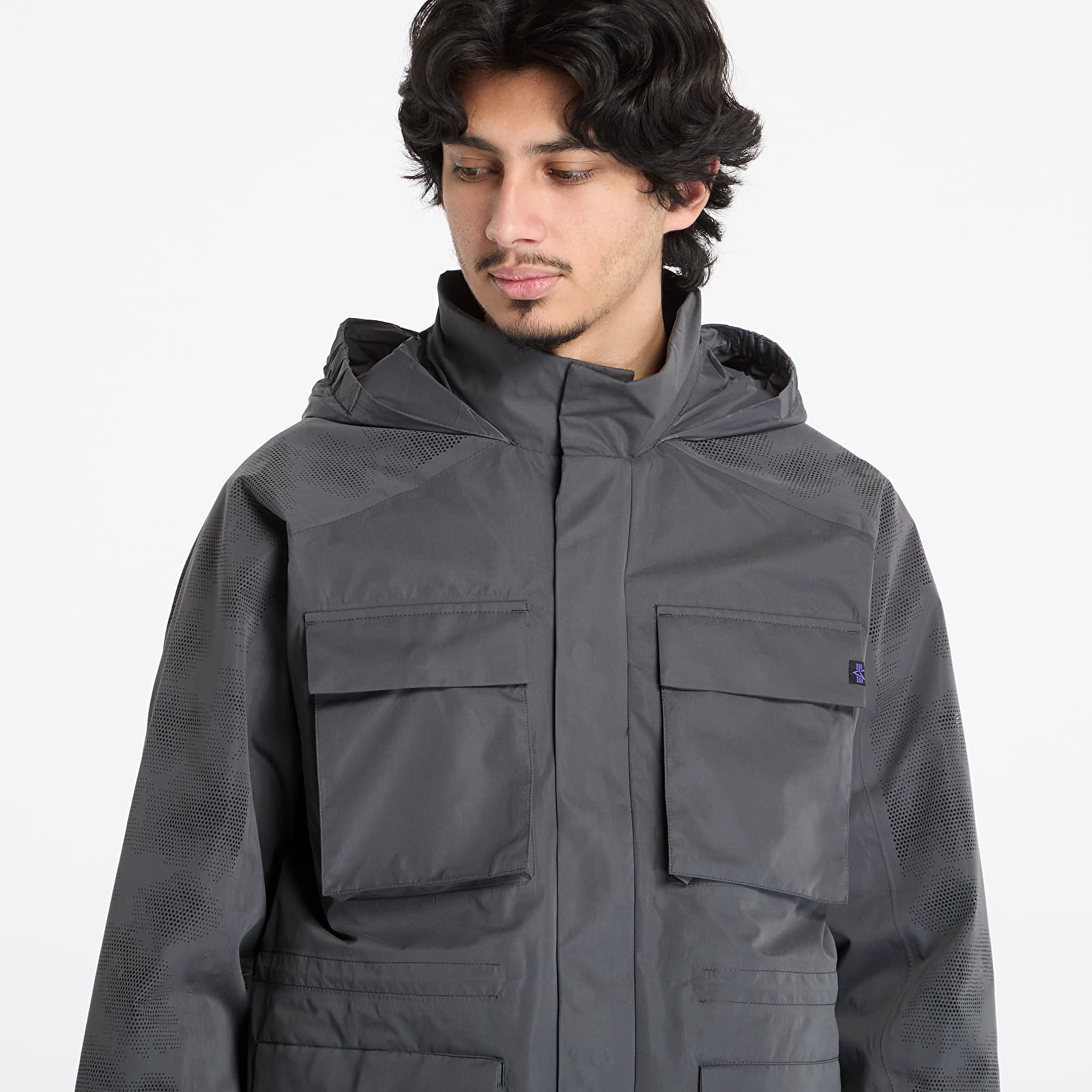 Valmentajan takit Alpha Industries M-65 Laser Cut Field Coat Charcoal