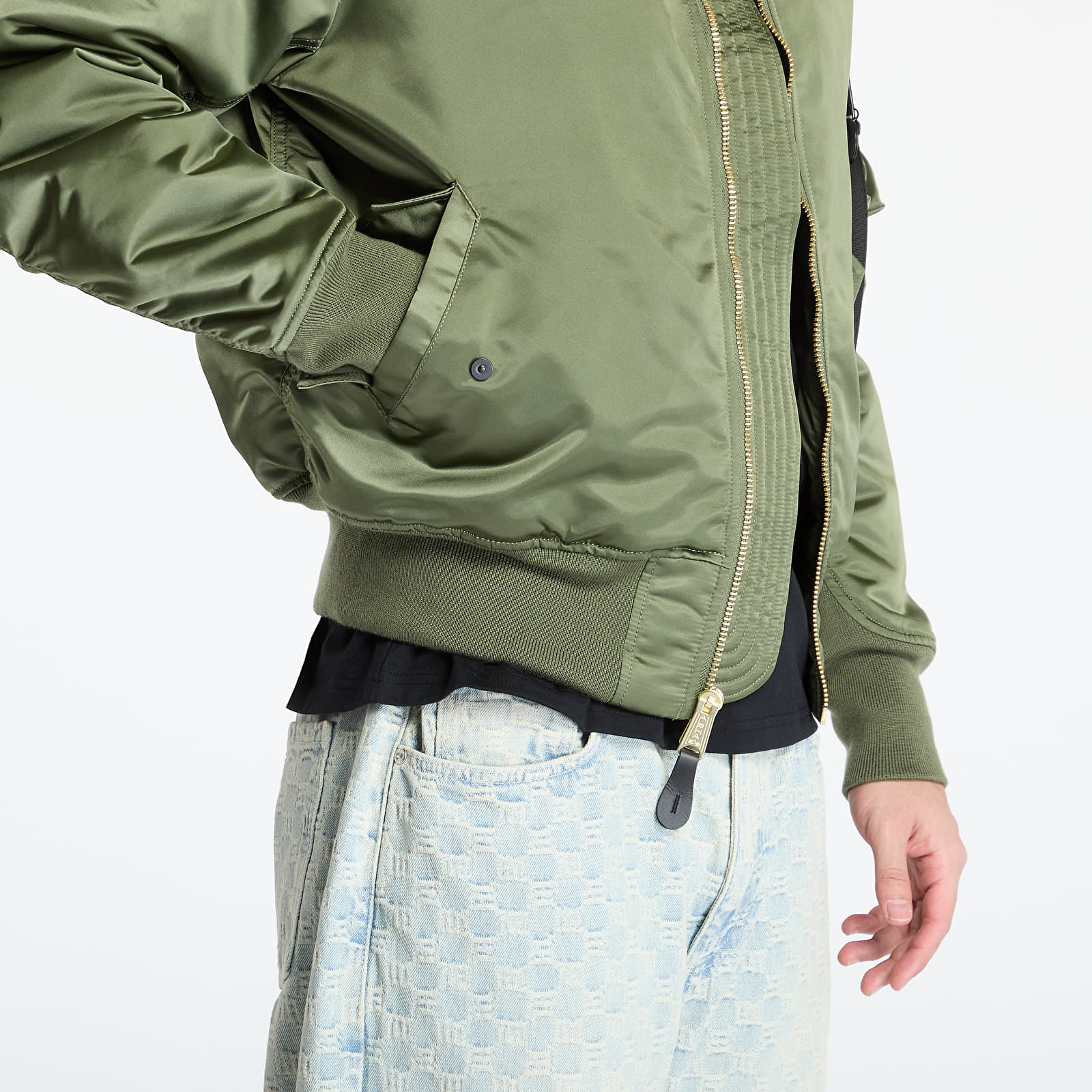 Бомбъри Alpha Industries MA-1 Base Flight Jacket Sage Green