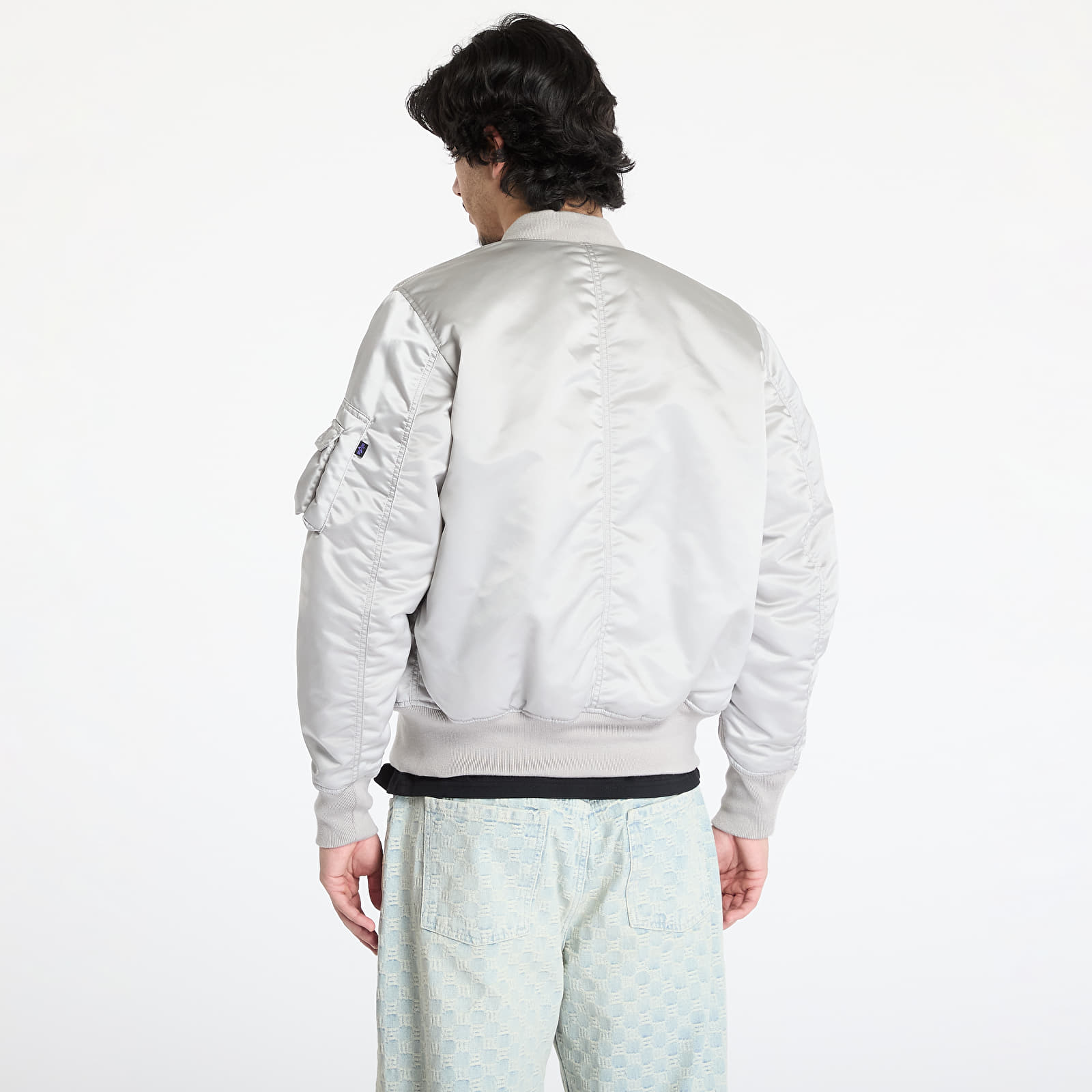 Bomber Jackets Alpha Industries MA-1 Base Flight Jacket Pastel Grey