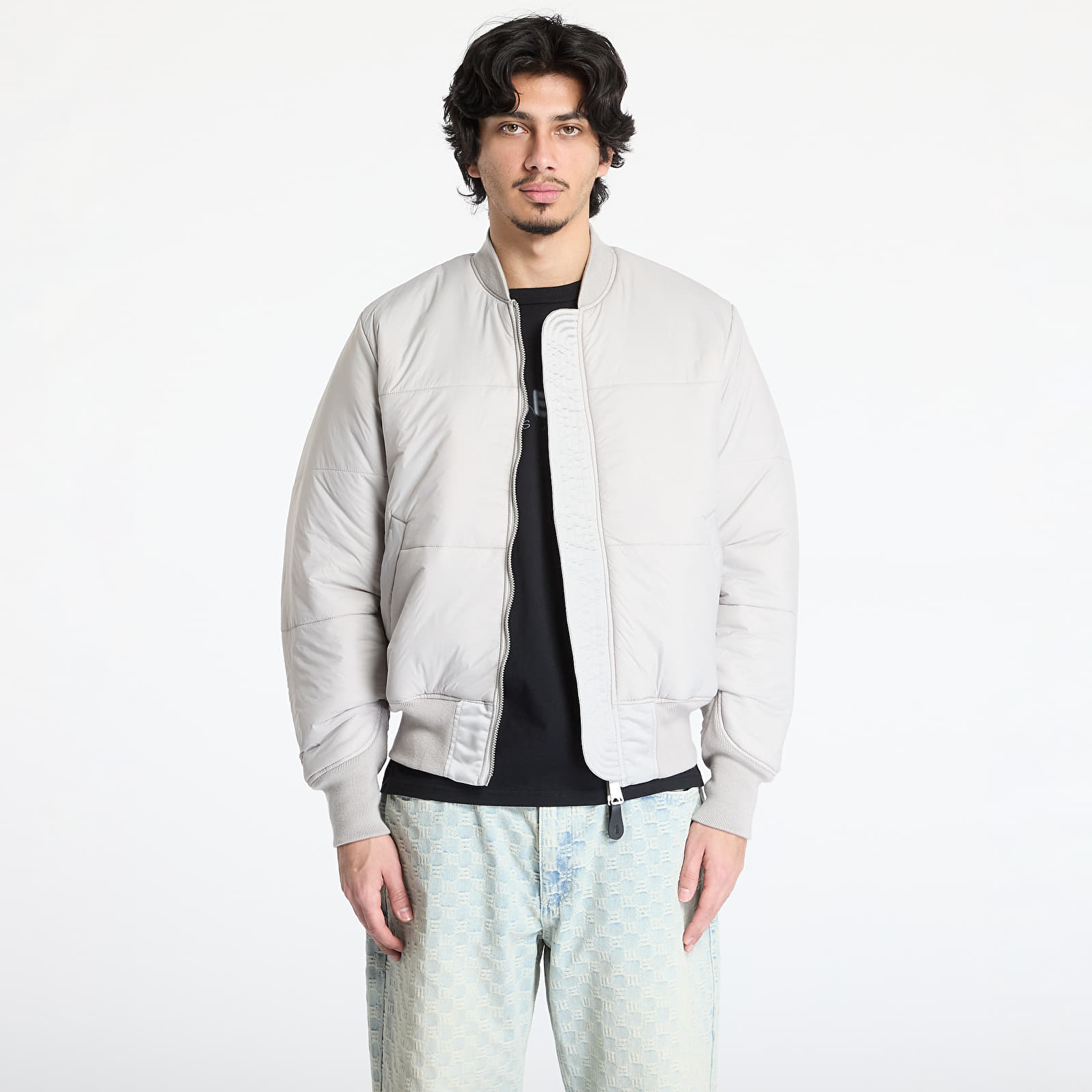 Bomber Jackets Alpha Industries MA-1 Base Flight Jacket Pastel Grey