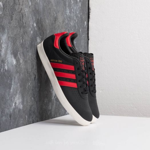 Men s shoes adidas 350 Core Black Scarlet Off White Footshop