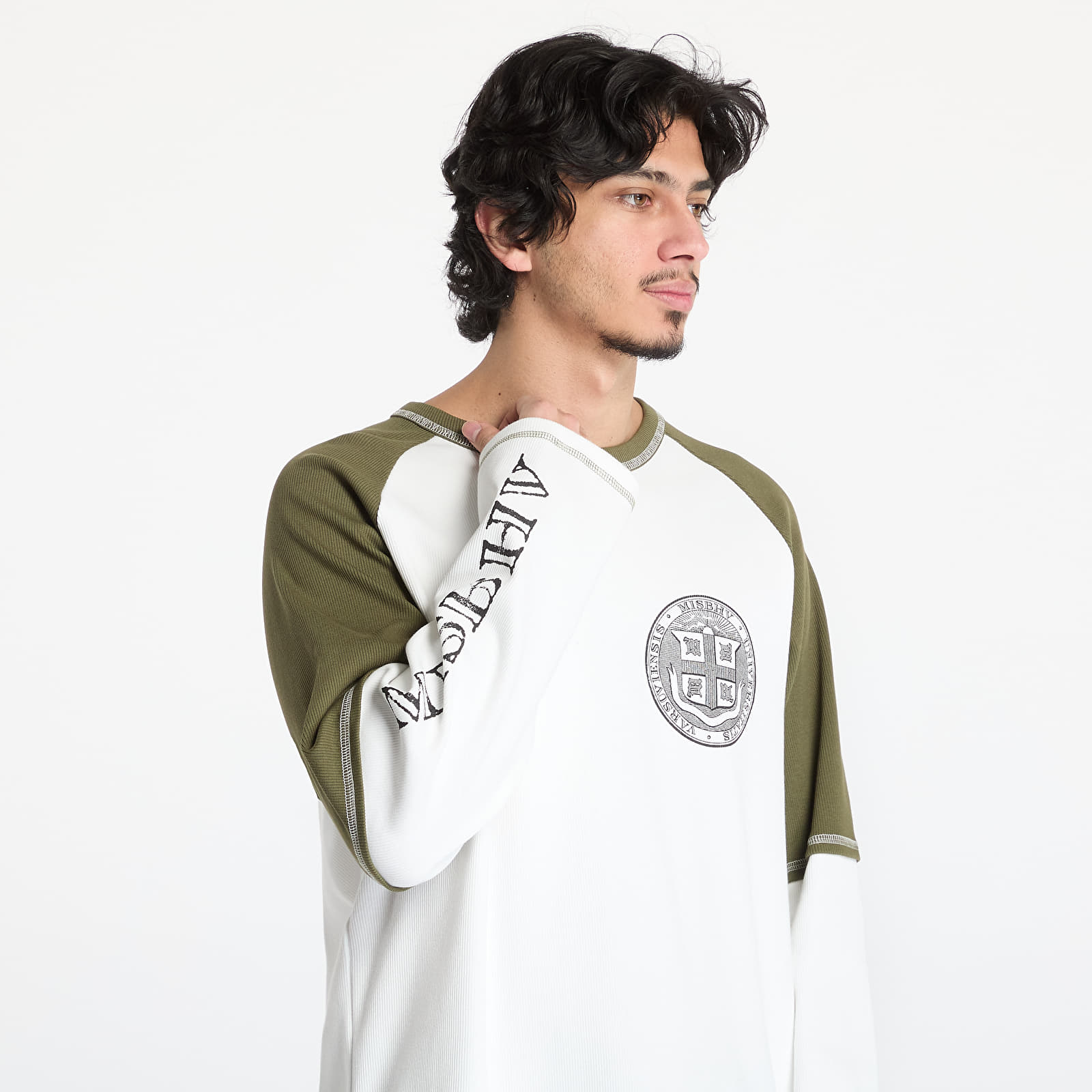 Pólók MISBHV Varsity 70"S Longsleeve UNISEX White