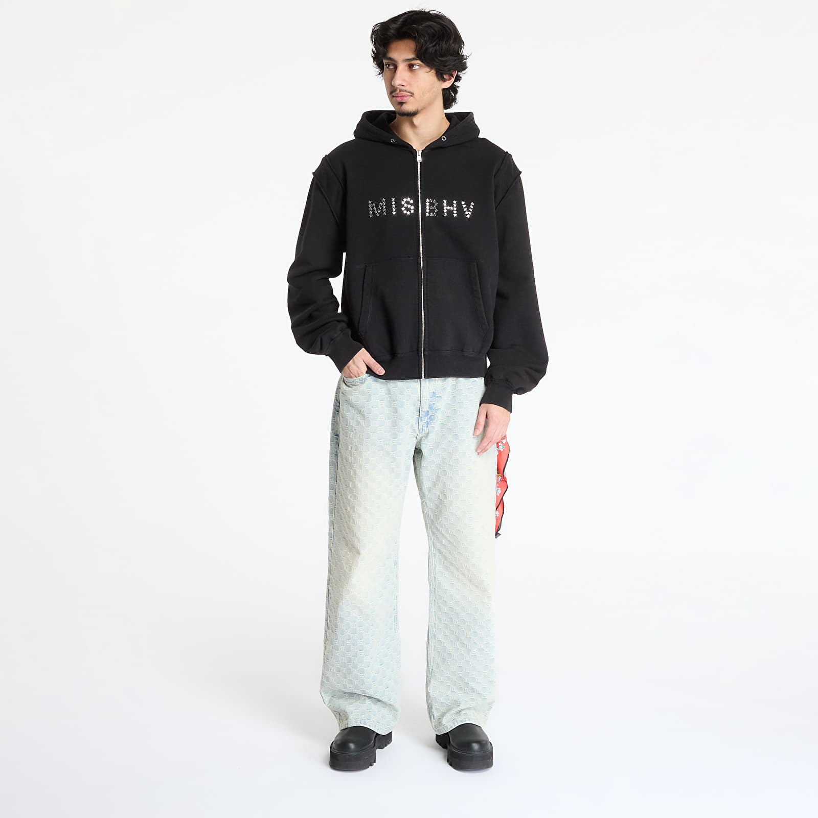 Kapucnis pulóverek és pulcsik MISBHV Star Teddy Hoodie UNISEX Black