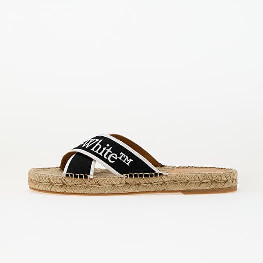 Off-White Criss Cross Espadrilles Black White