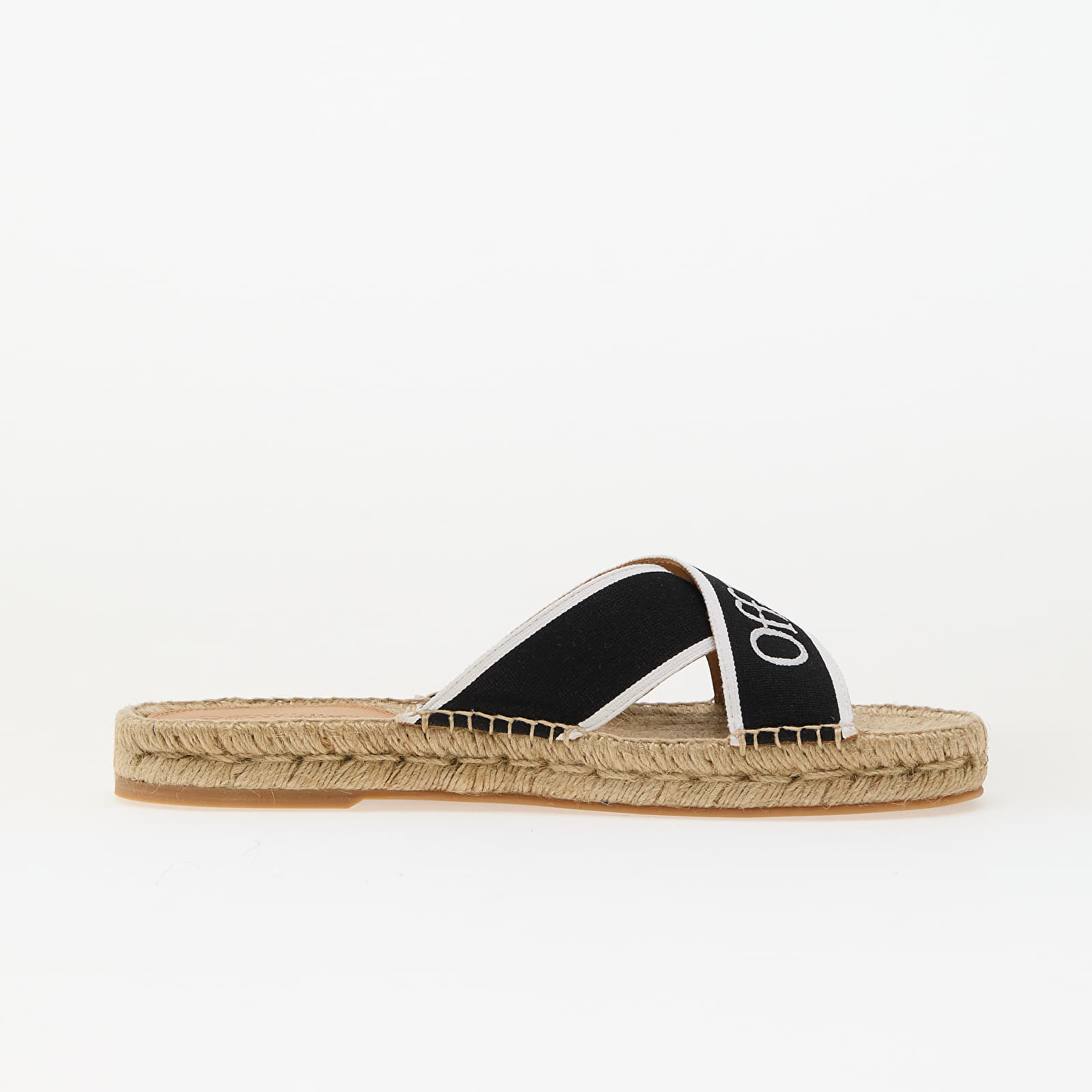 Női cipők Off-White Criss Cross Espadrilles Black White