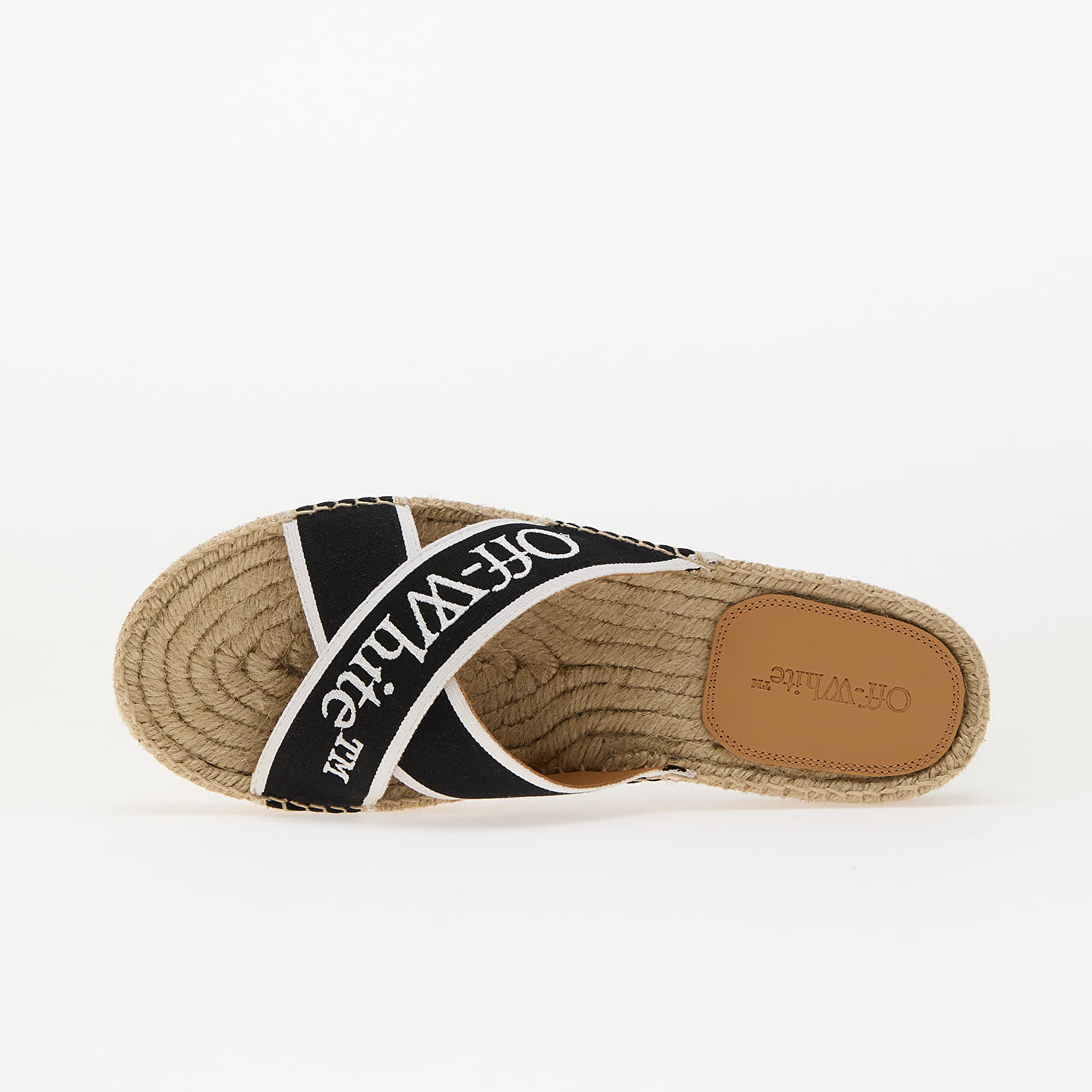 Női cipők Off-White Criss Cross Espadrilles Black White