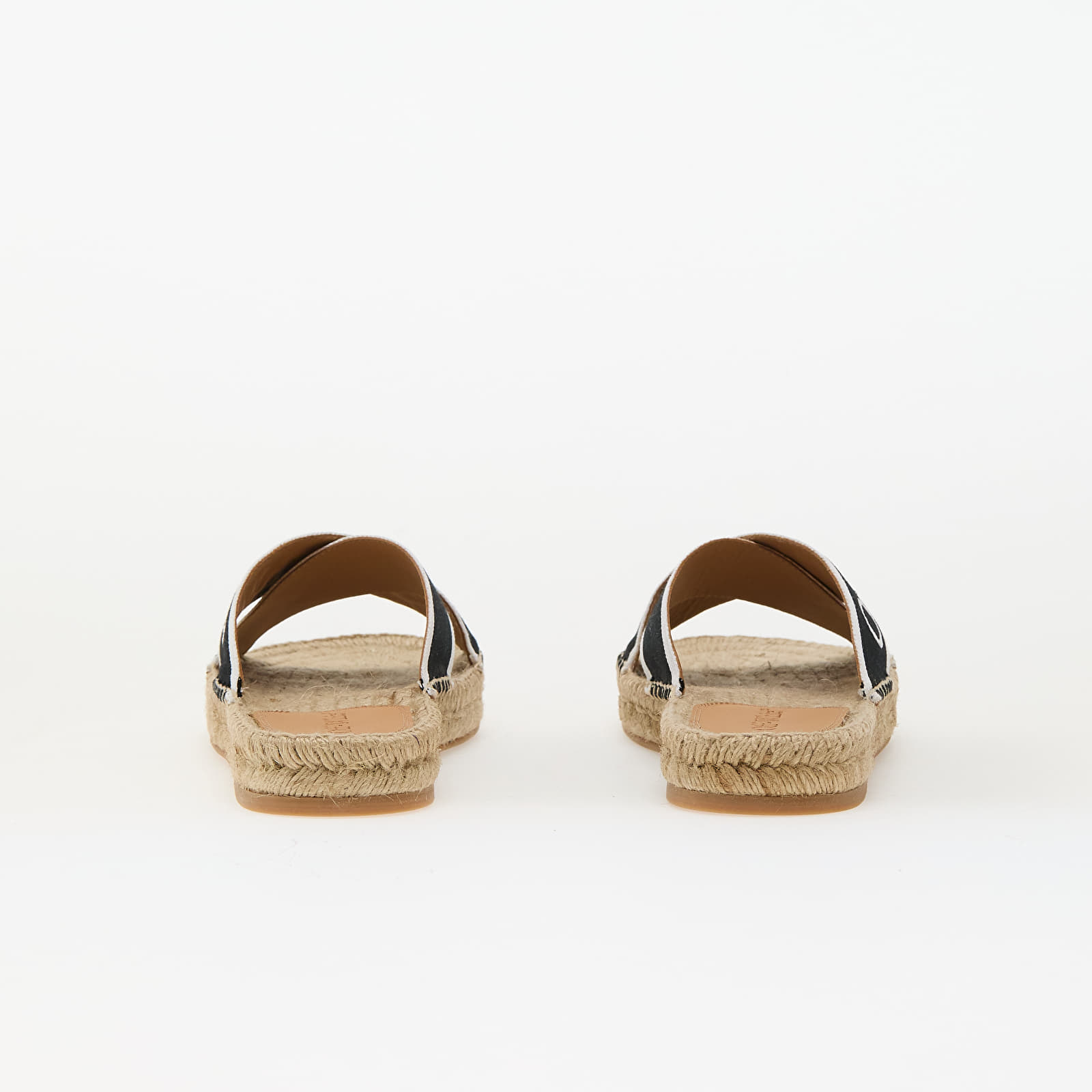 Női cipők Off-White Criss Cross Espadrilles Black White