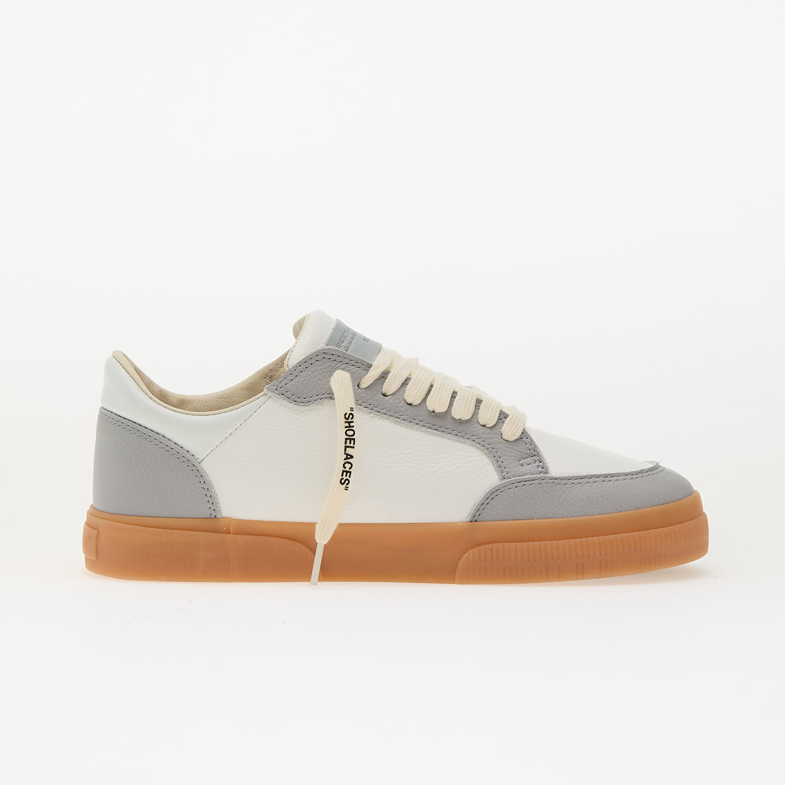 Férfi cipők Off-White New Low Vulcanized Leather White Light