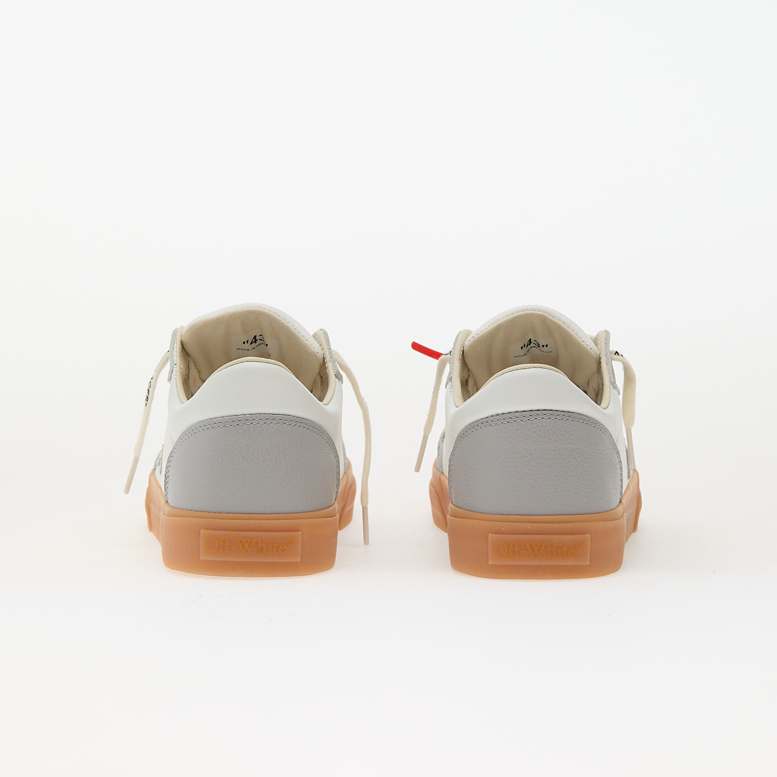 Férfi cipők Off-White New Low Vulcanized Leather White Light