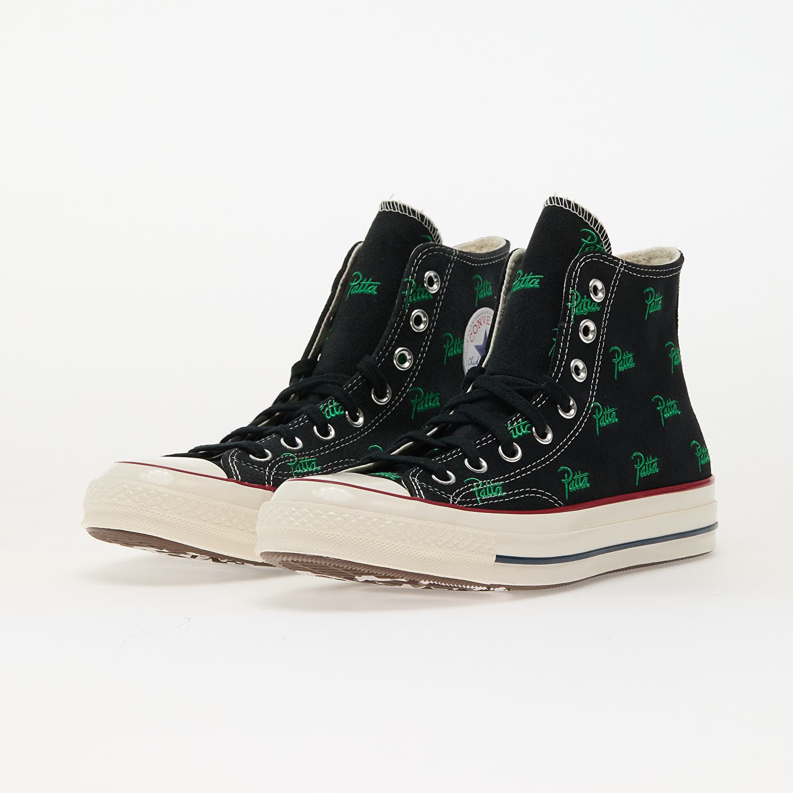 Férfi cipők Converse x Patta Chuck 70 Black/ Jolly Green