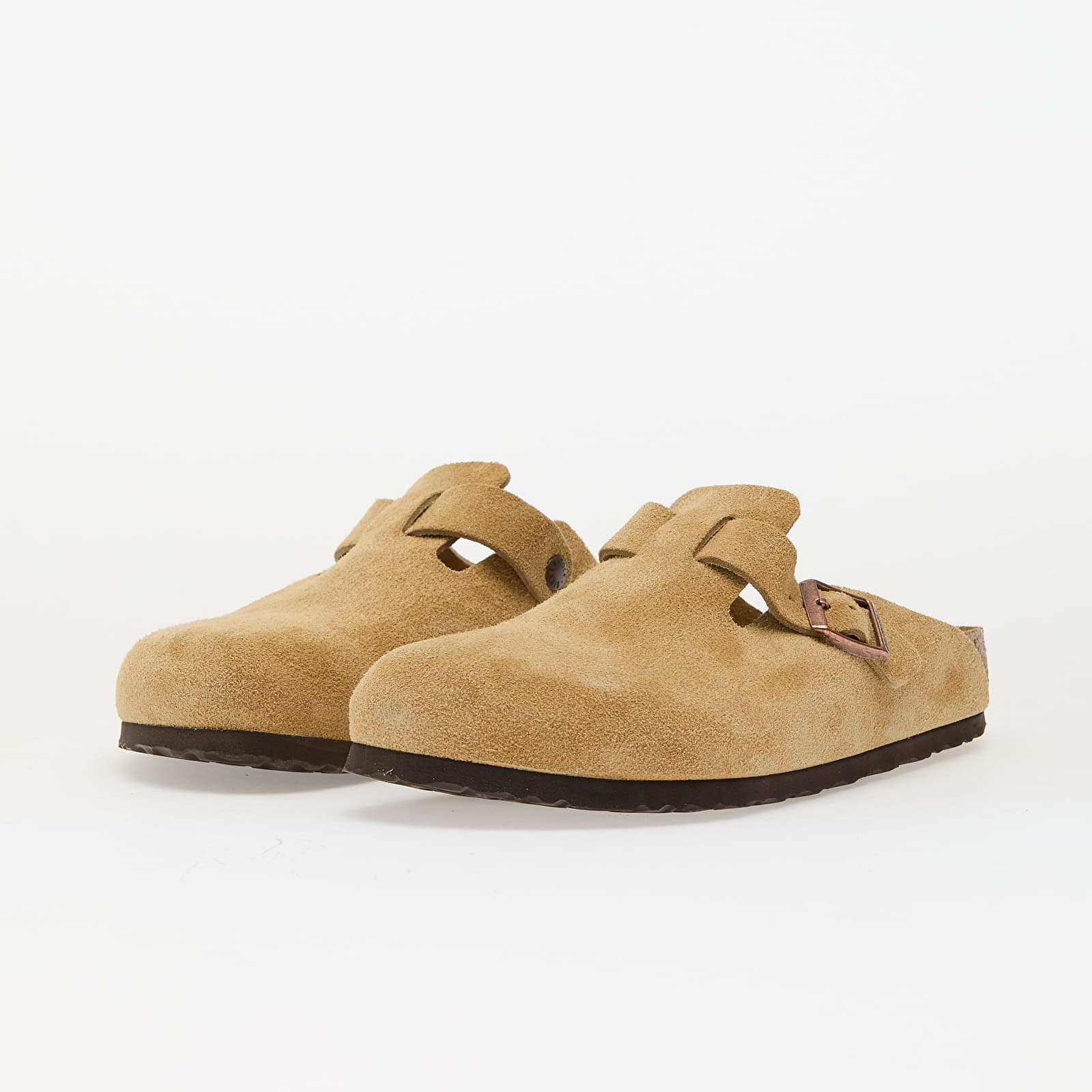 Men's shoes Birkenstock Boston Suede Leather Latte Cream
