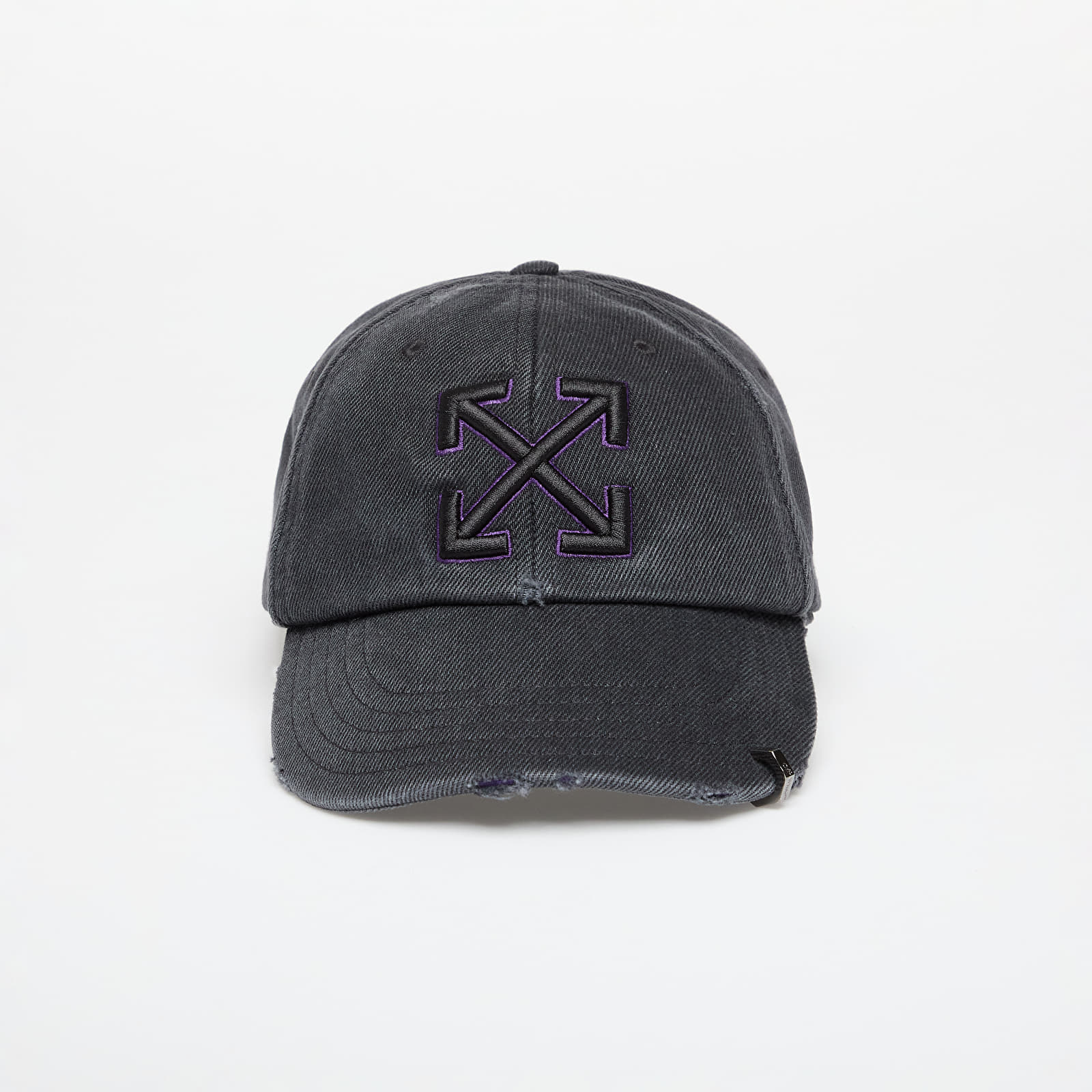 Caps Off-White Distressed Denim Baseball Cap Black | Footshop