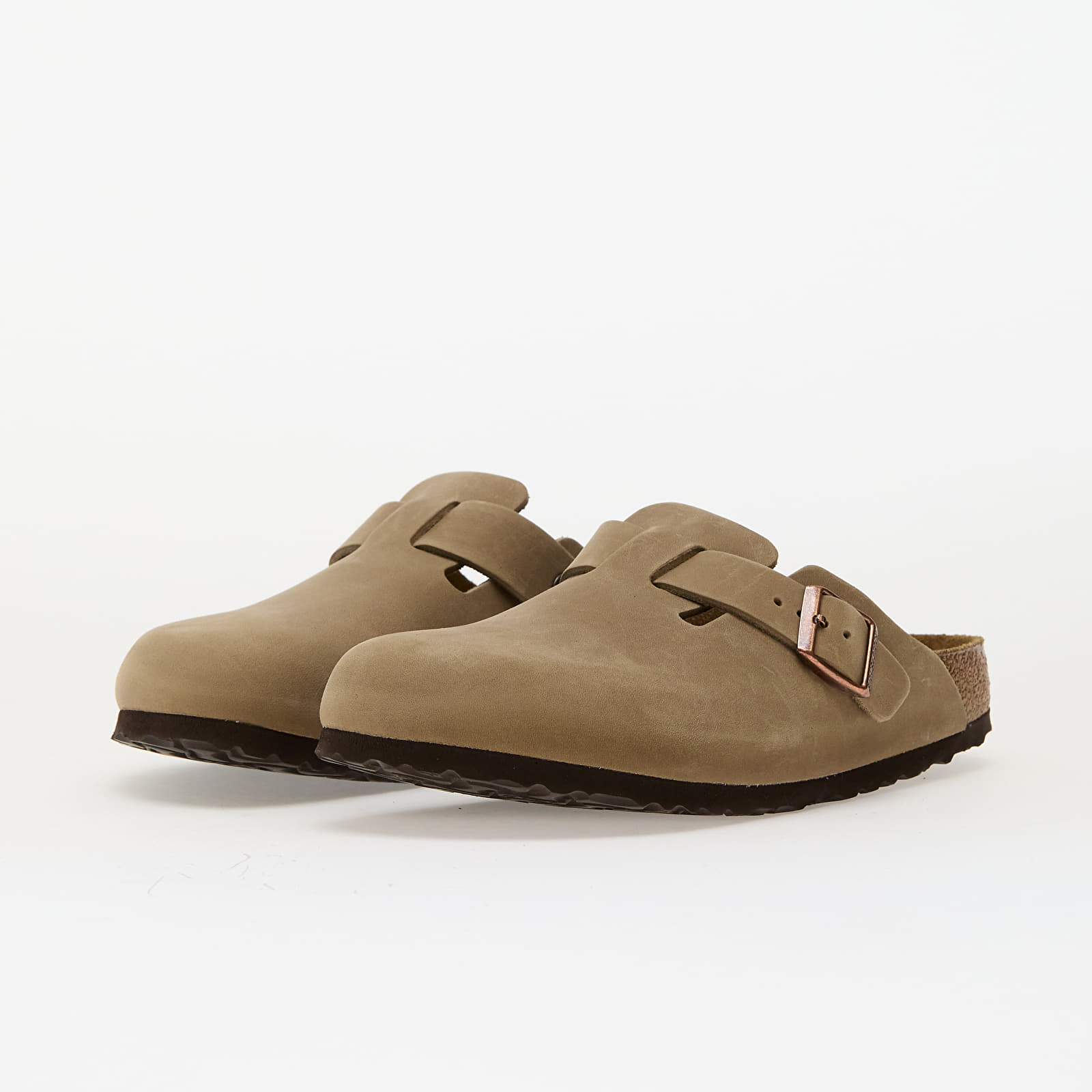 Buty damskie Birkenstock Boston Soft Footbed Natural Leather Oiled Tabacco Brown