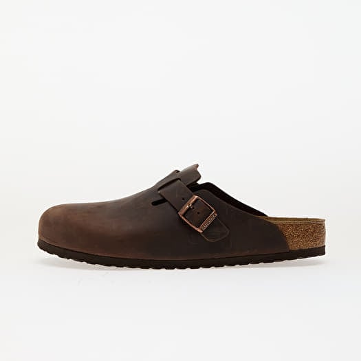 Birkenstock Boston Natural Leather Oiled Habana