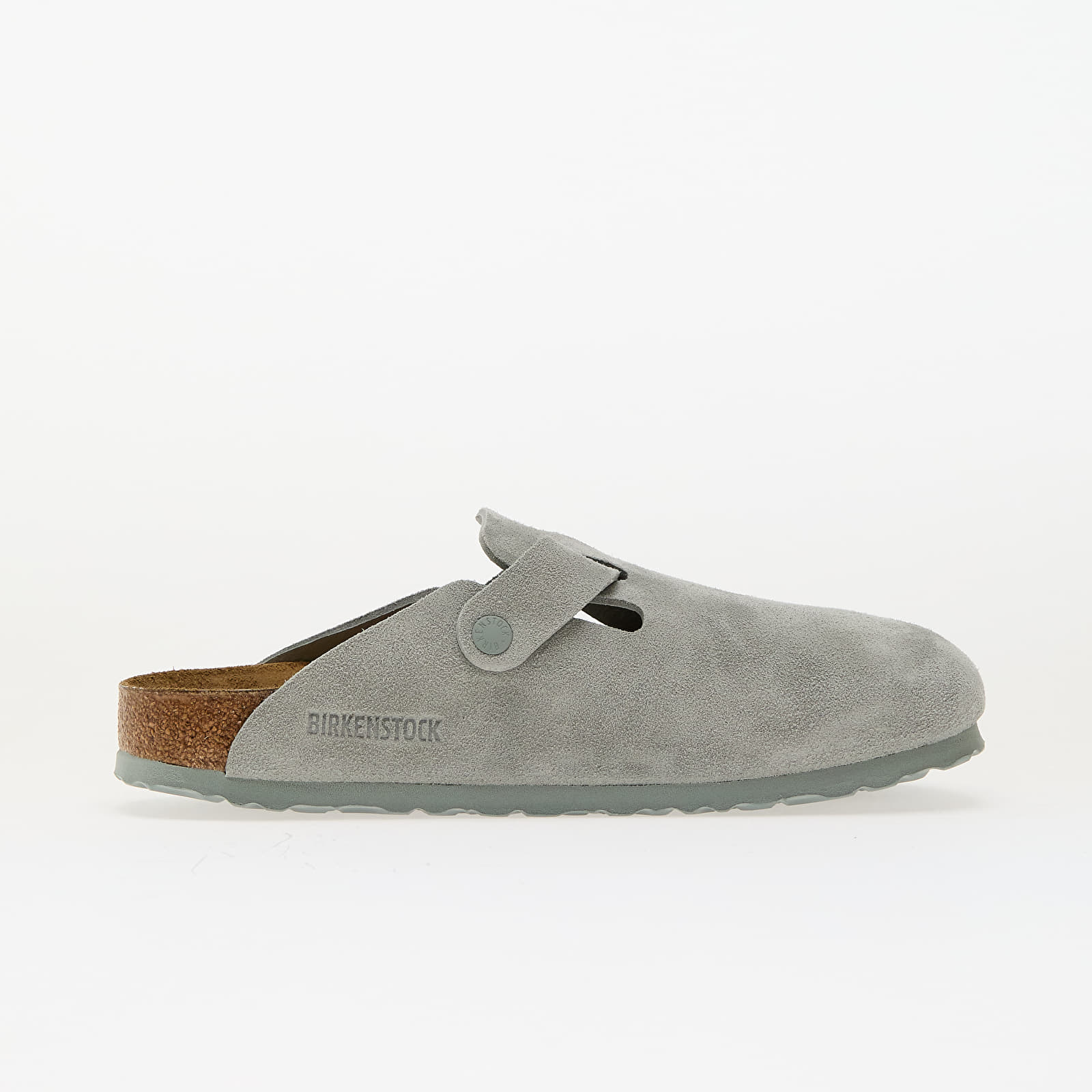 Men's shoes Birkenstock Boston Suede Leather Pure Sage