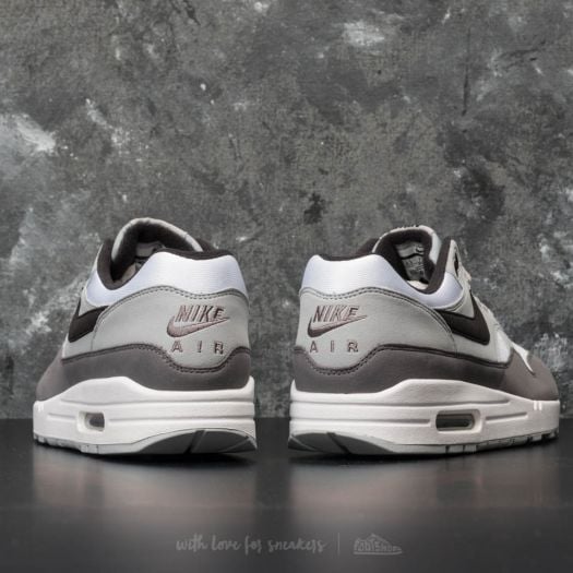 Men s shoes Nike Air Max 1 White Black Wolf Grey Gunsmoke Footshop